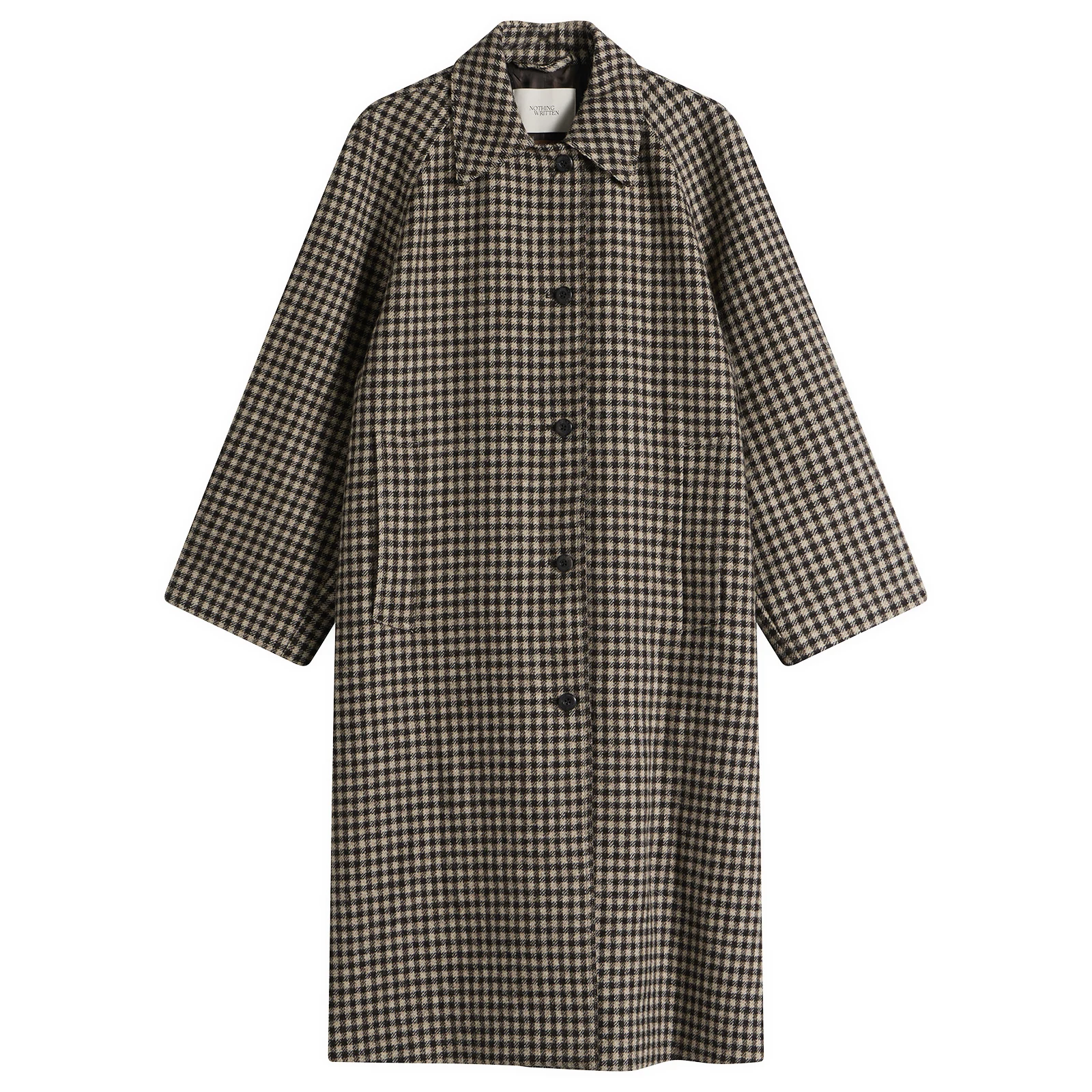 Nothing Written Bébé Check Balmacaan Coat