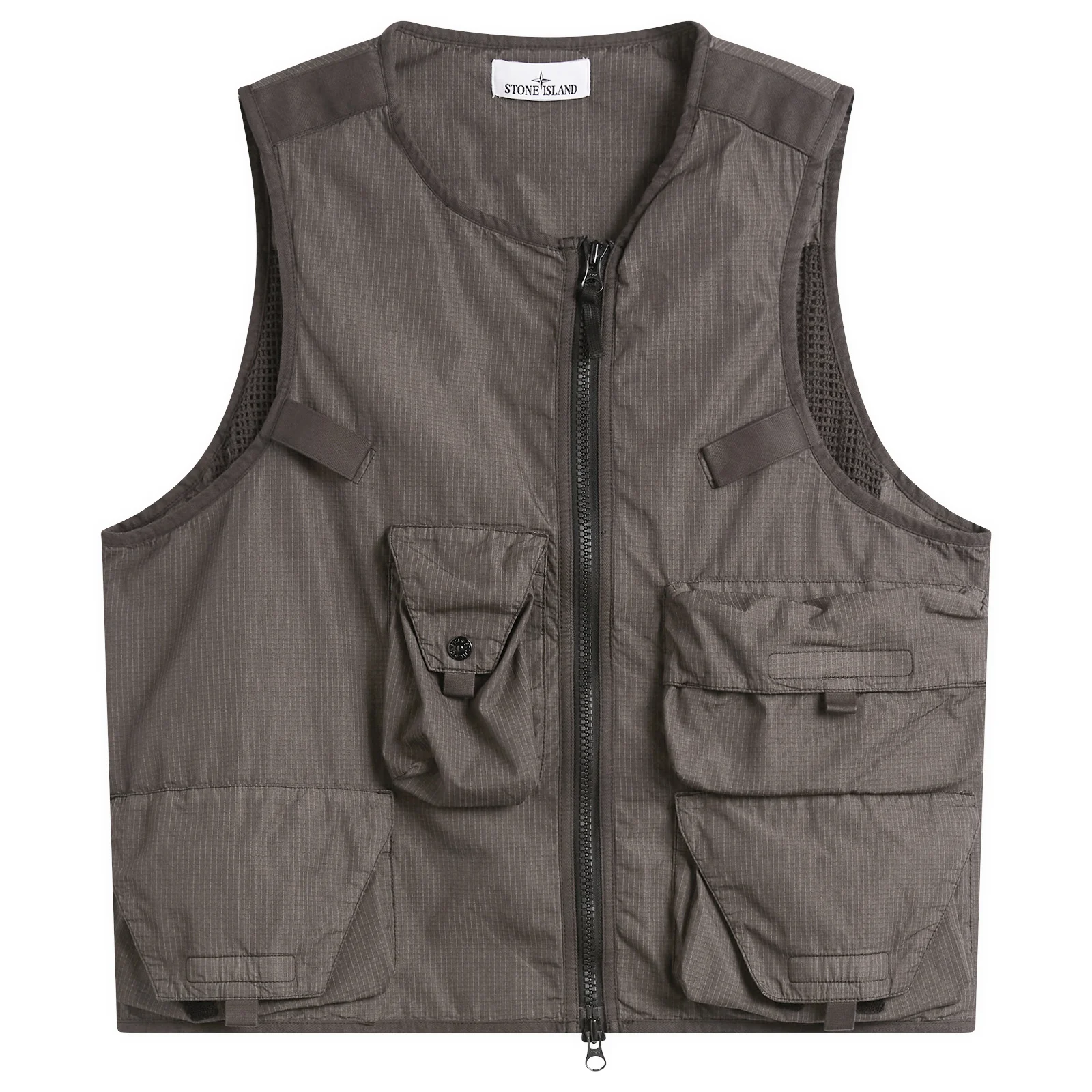 Stone Island Cotton Nylon Micro Ripstop Utility Vest