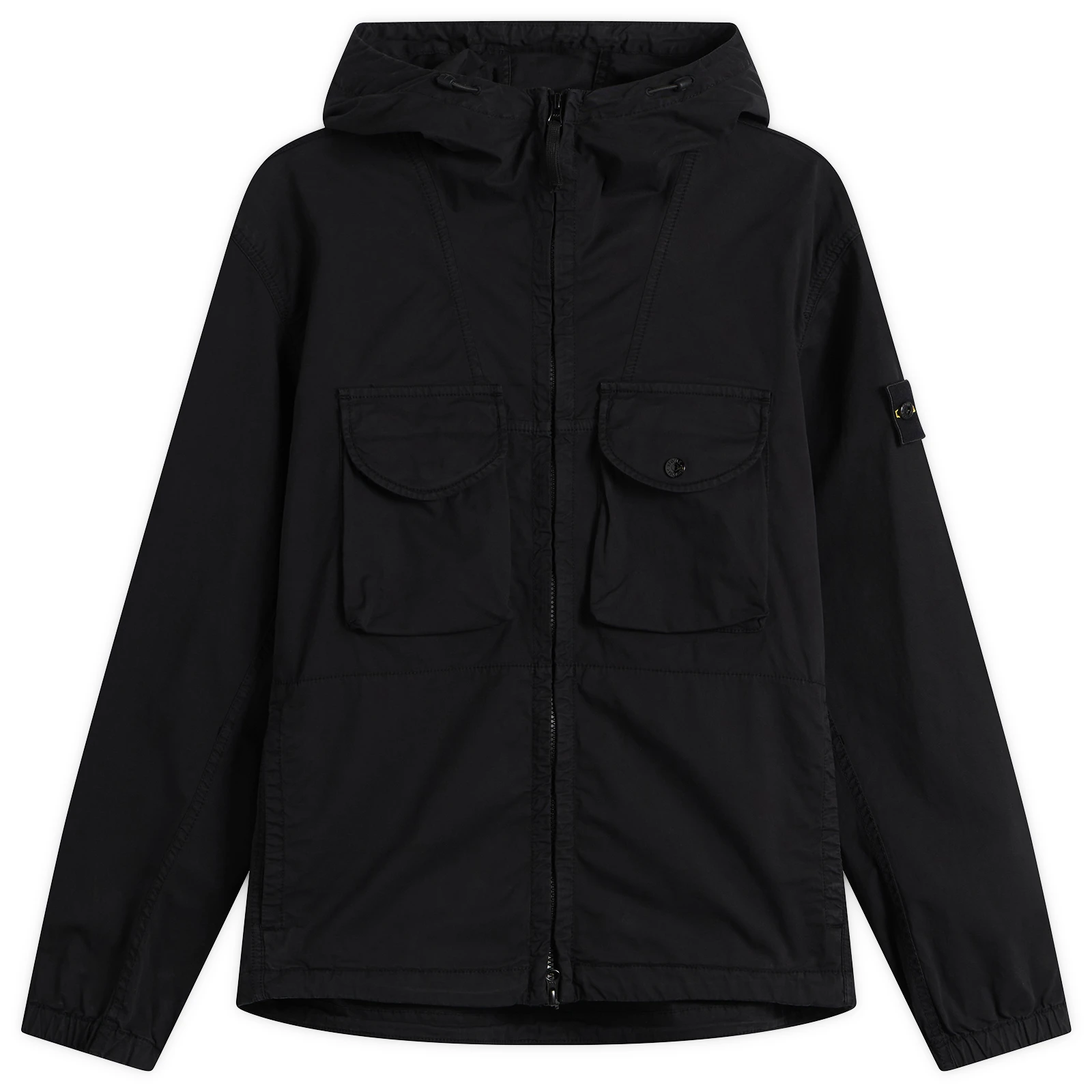 Stone Island Organic Cotton Twill Hooded Jacket