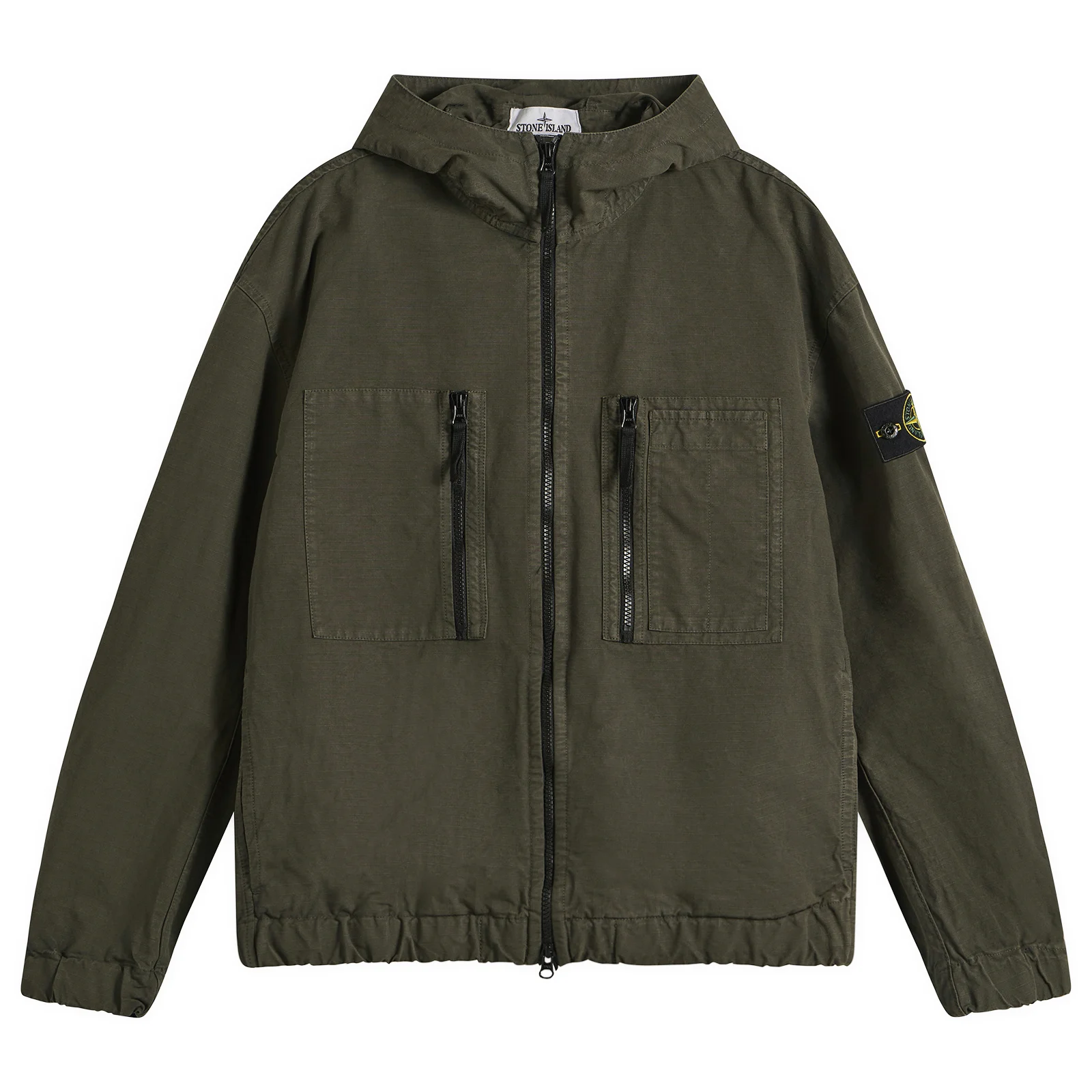 Stone Island Organic Cotton Ripstop Hooded Jacket