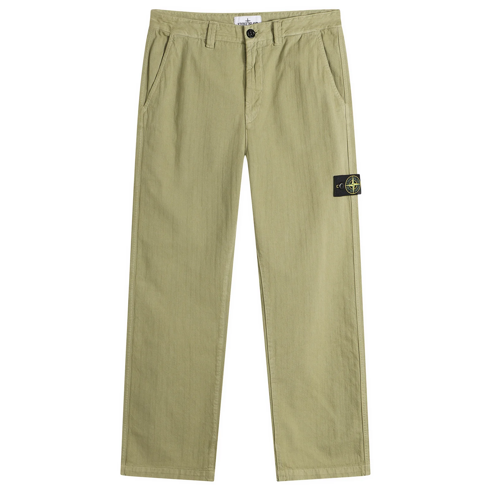 Stone Island Cotton Herringbone Trousers