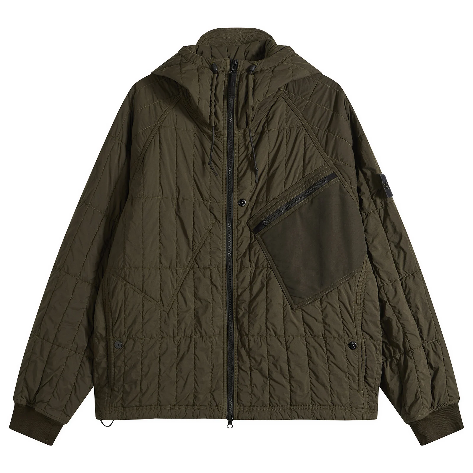 Stone Island Ultralight Nylon Quilted-TC Hooded Jacket