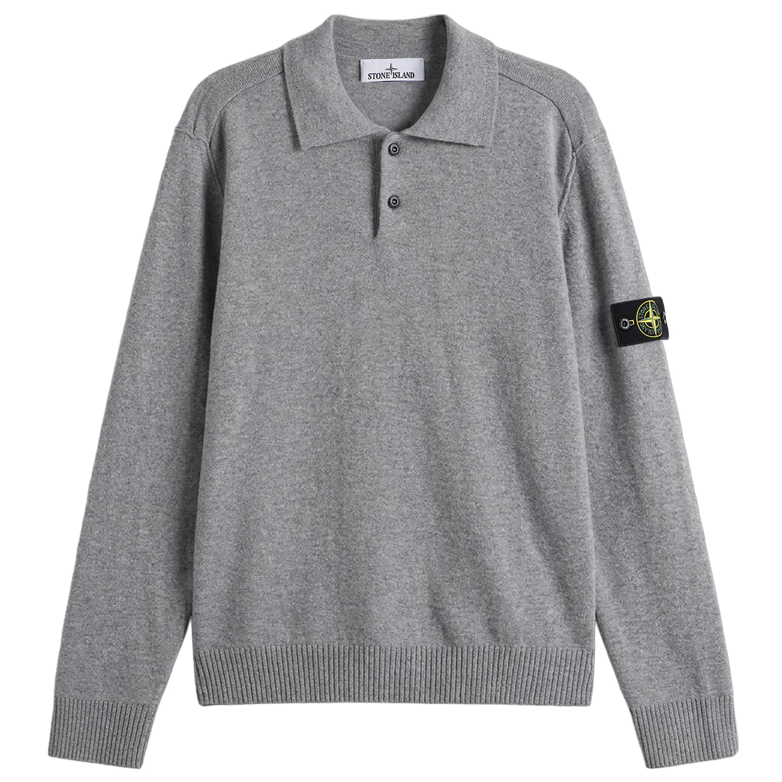 Stone Island Geelong Wool Long Sleeve Polo