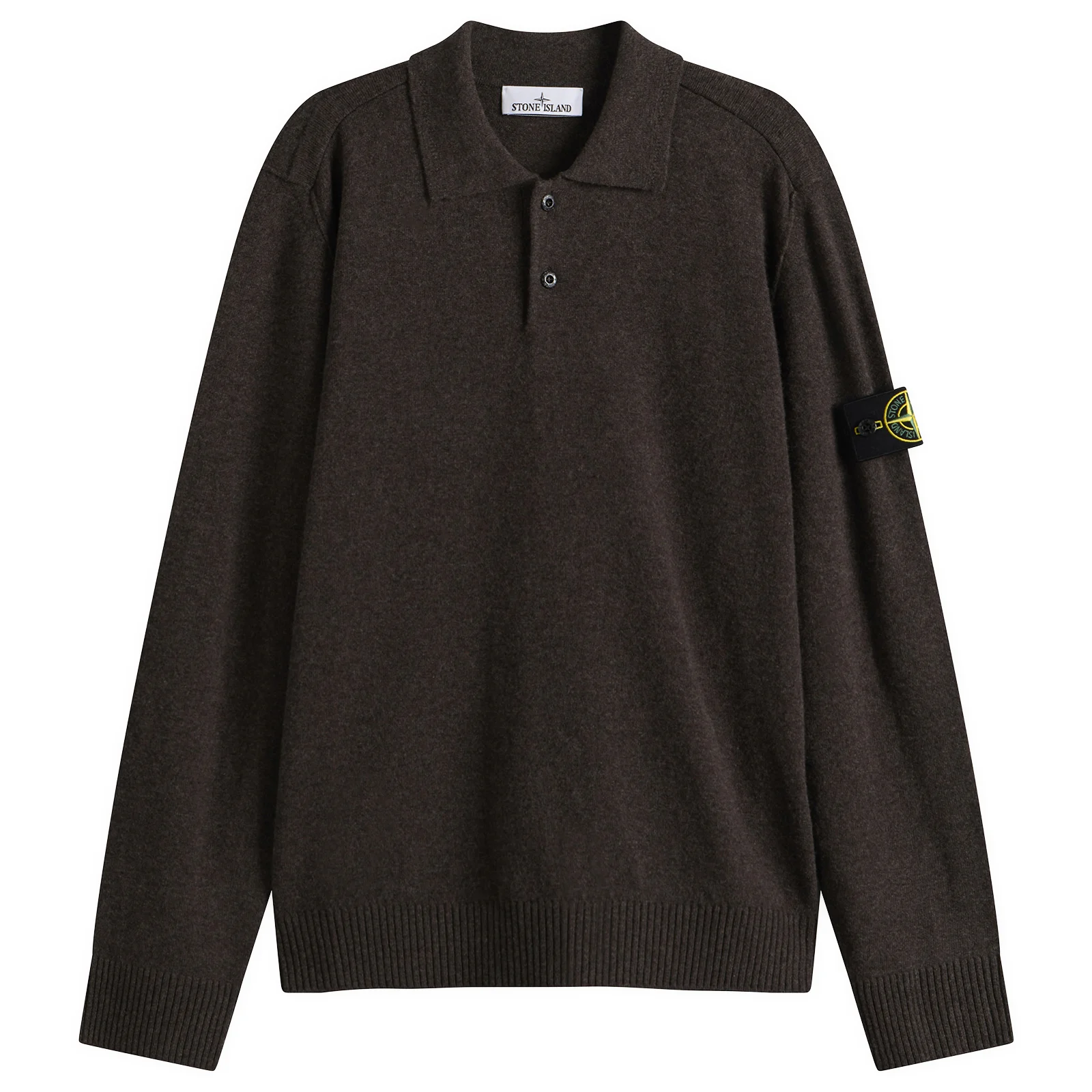 Stone Island Geelong Wool Long Sleeve Polo