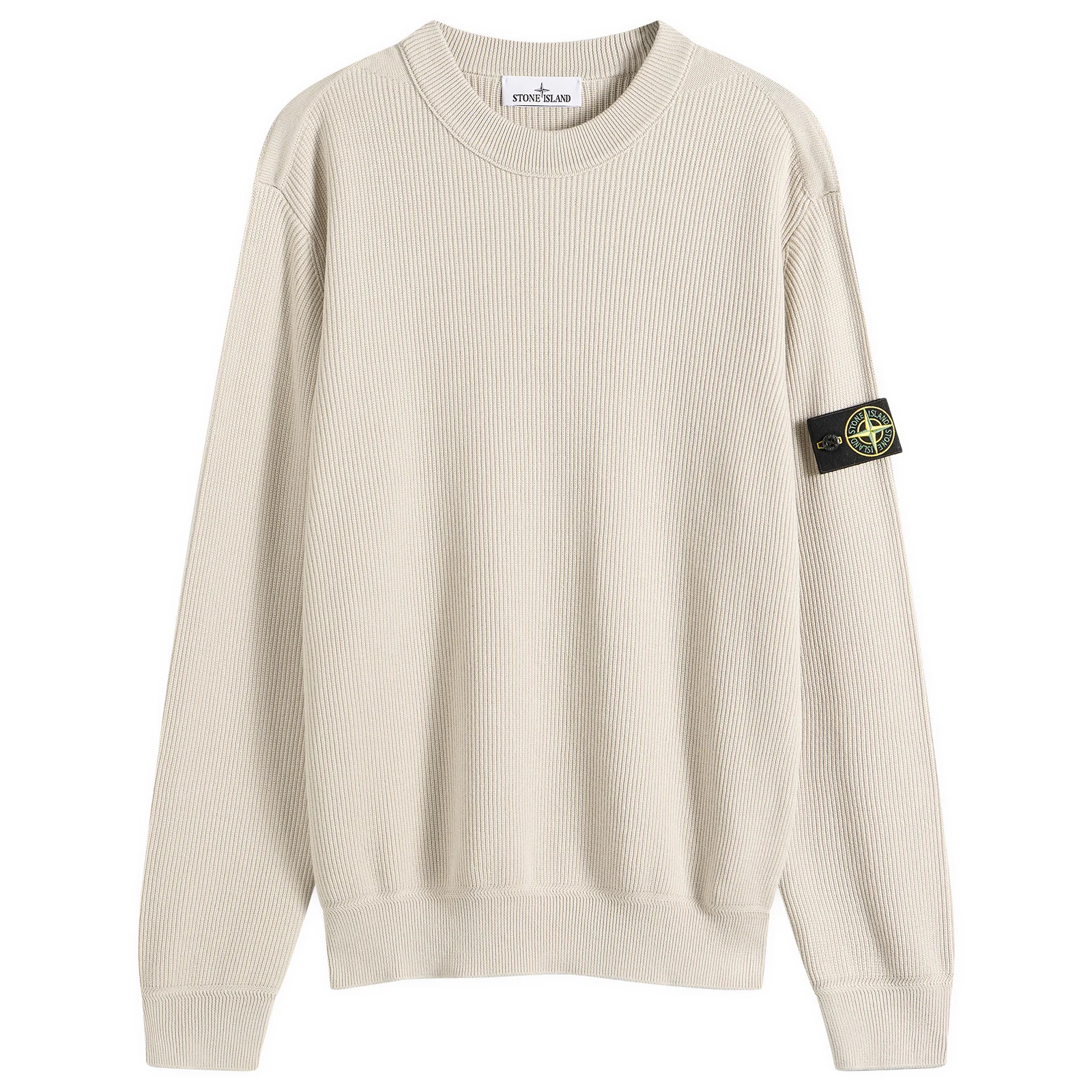 Stone Island Ribbed Soft Organic Cotton Jumper