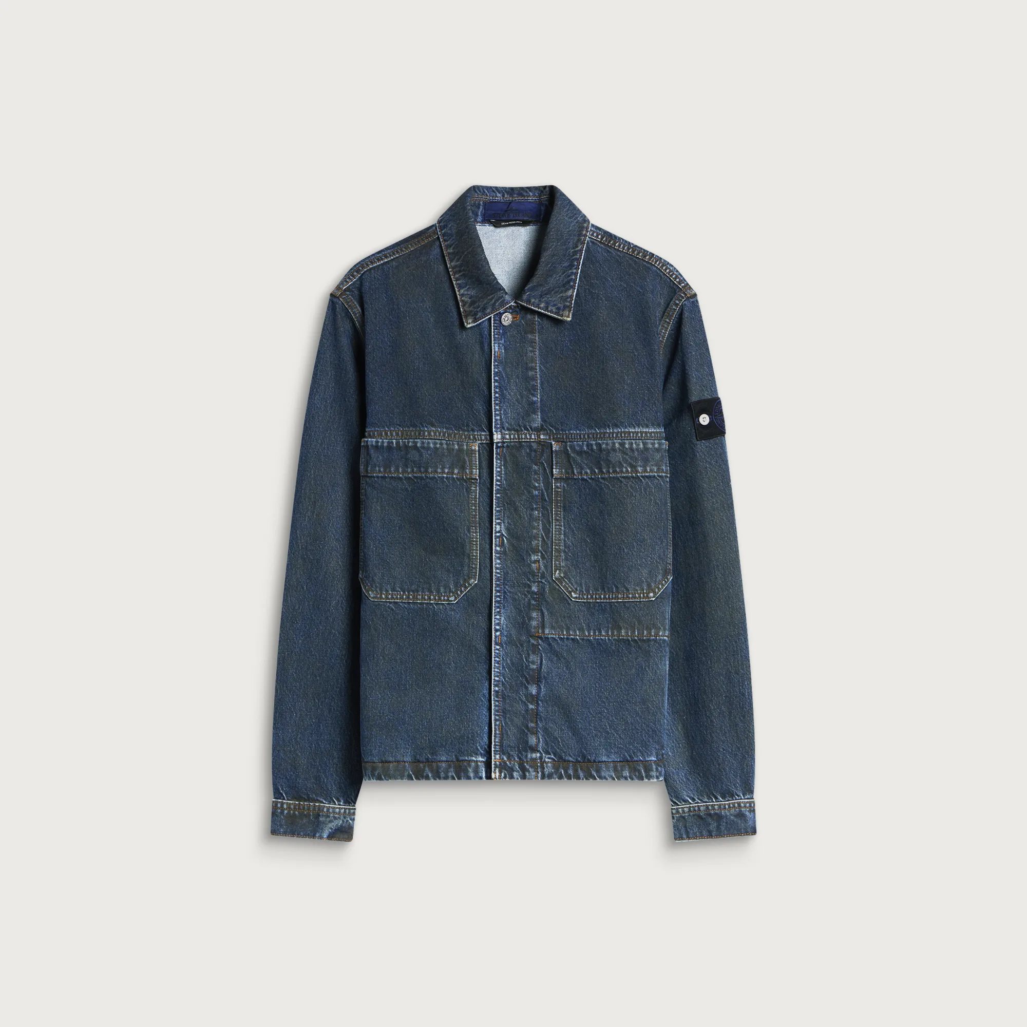 Stone Island Laser Pigment Indigo Denim Jacket