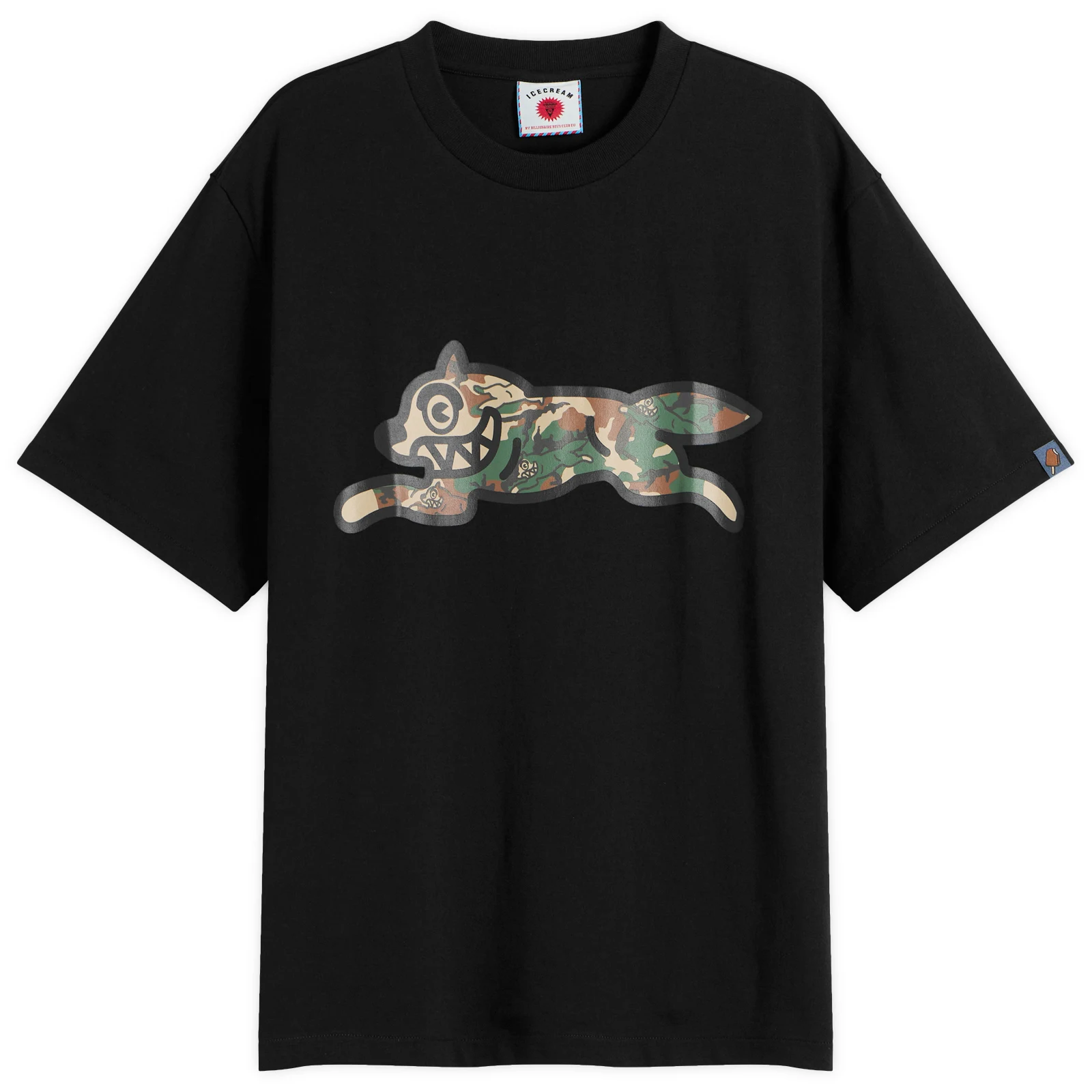 ICECREAM Camo Running Dog Woodland T-Shirt