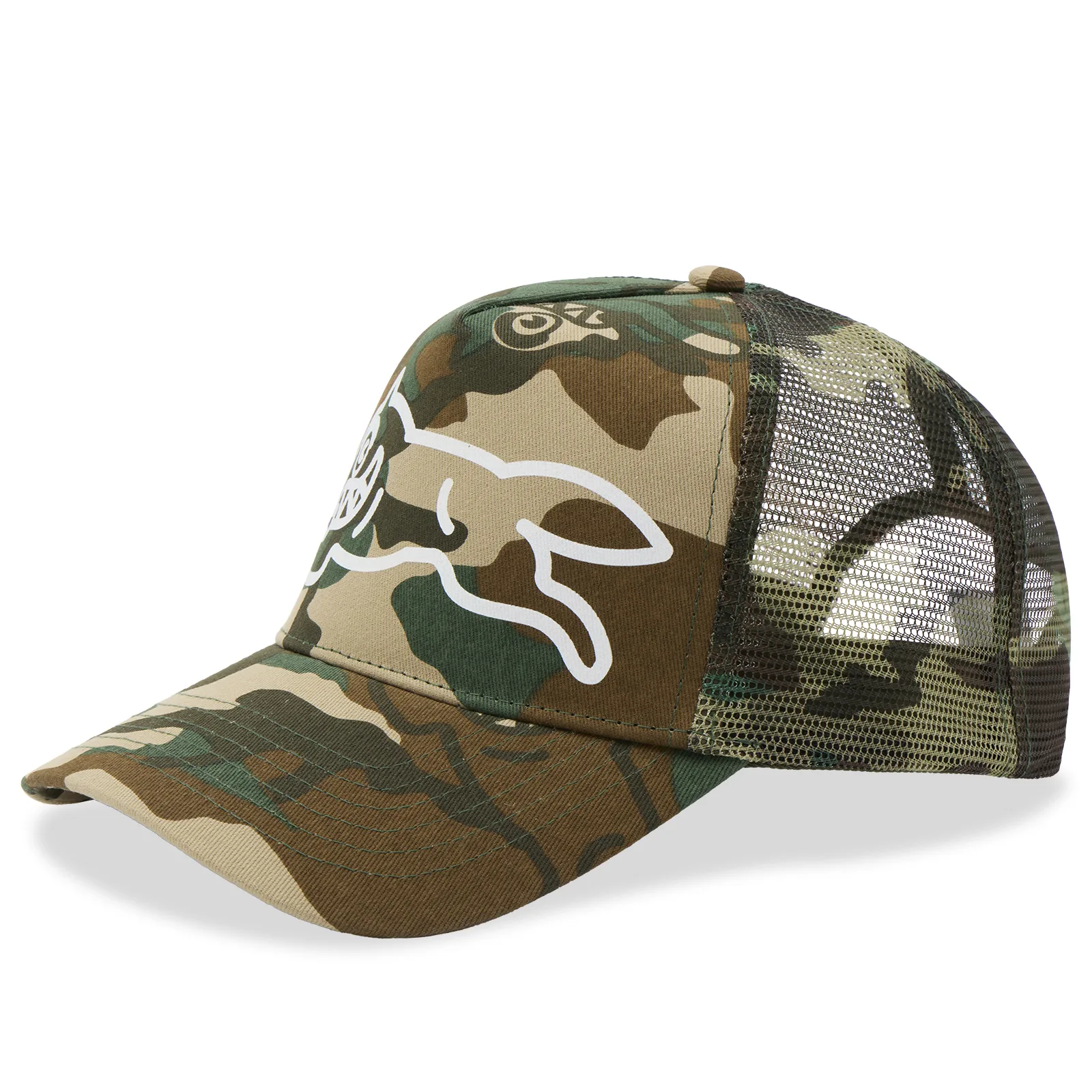 ICECREAM Running Dog Woodland Camo Trucker Cap