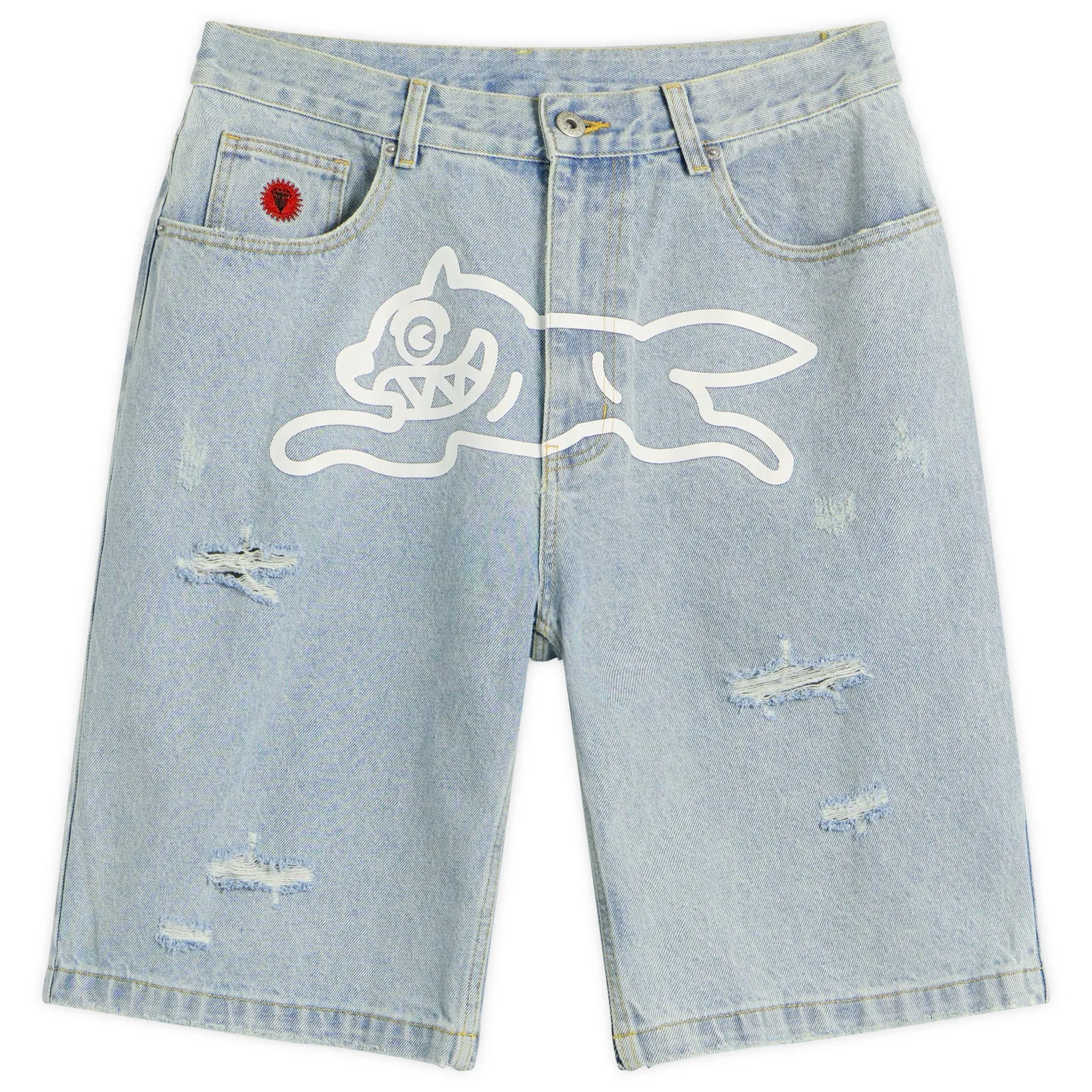 ICECREAM Running Dog Denim Shorts