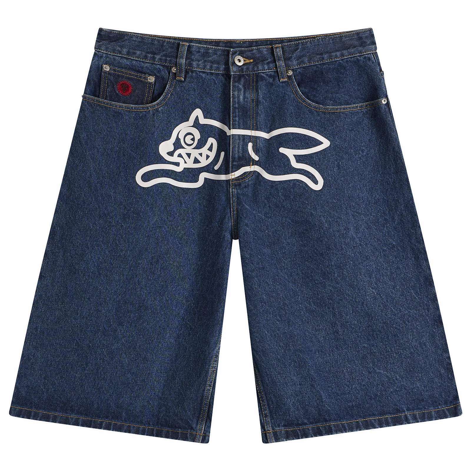 ICECREAM Running Dog Triple Scoop Denim Shorts