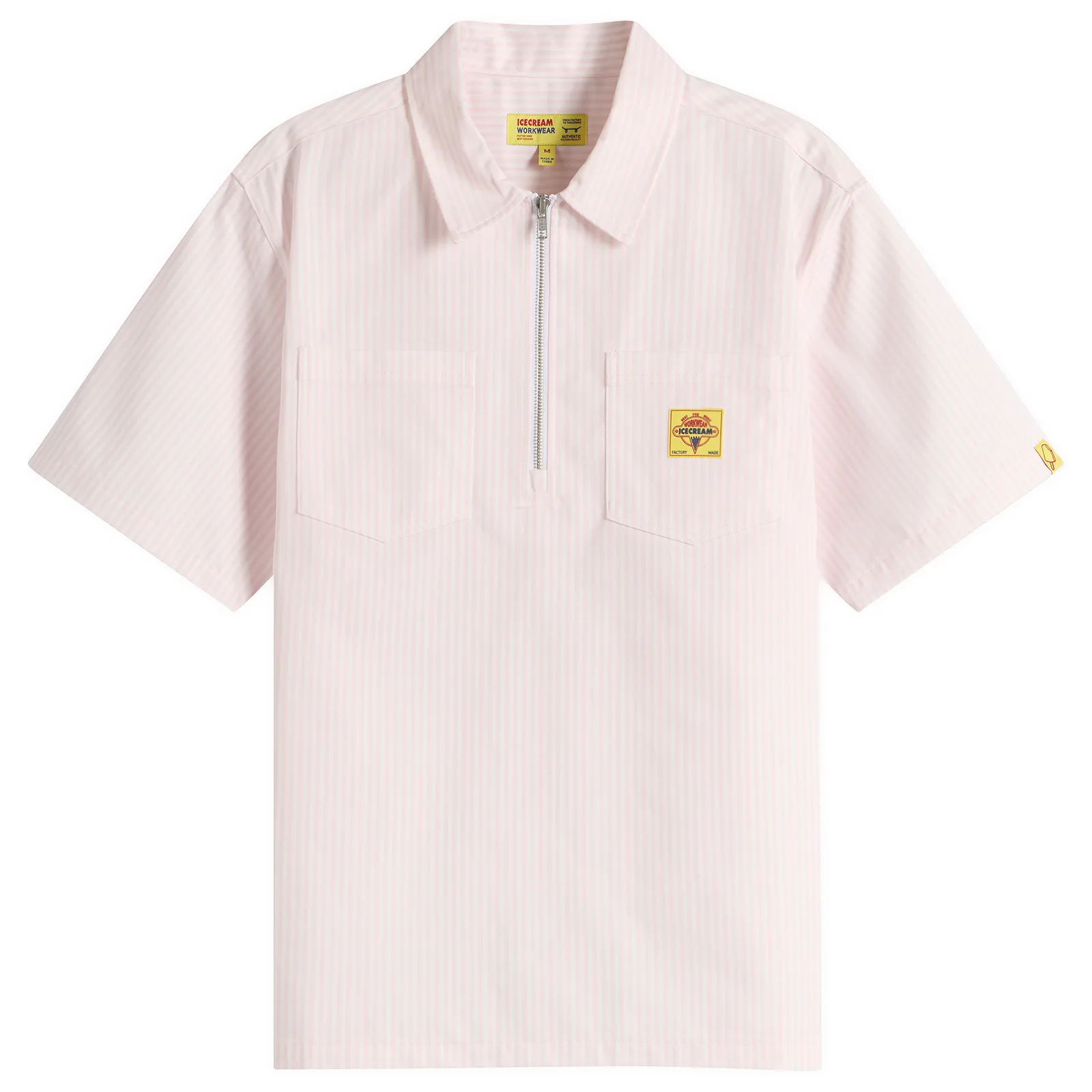 ICECREAM Waitress Quarter Zip Work Shirt