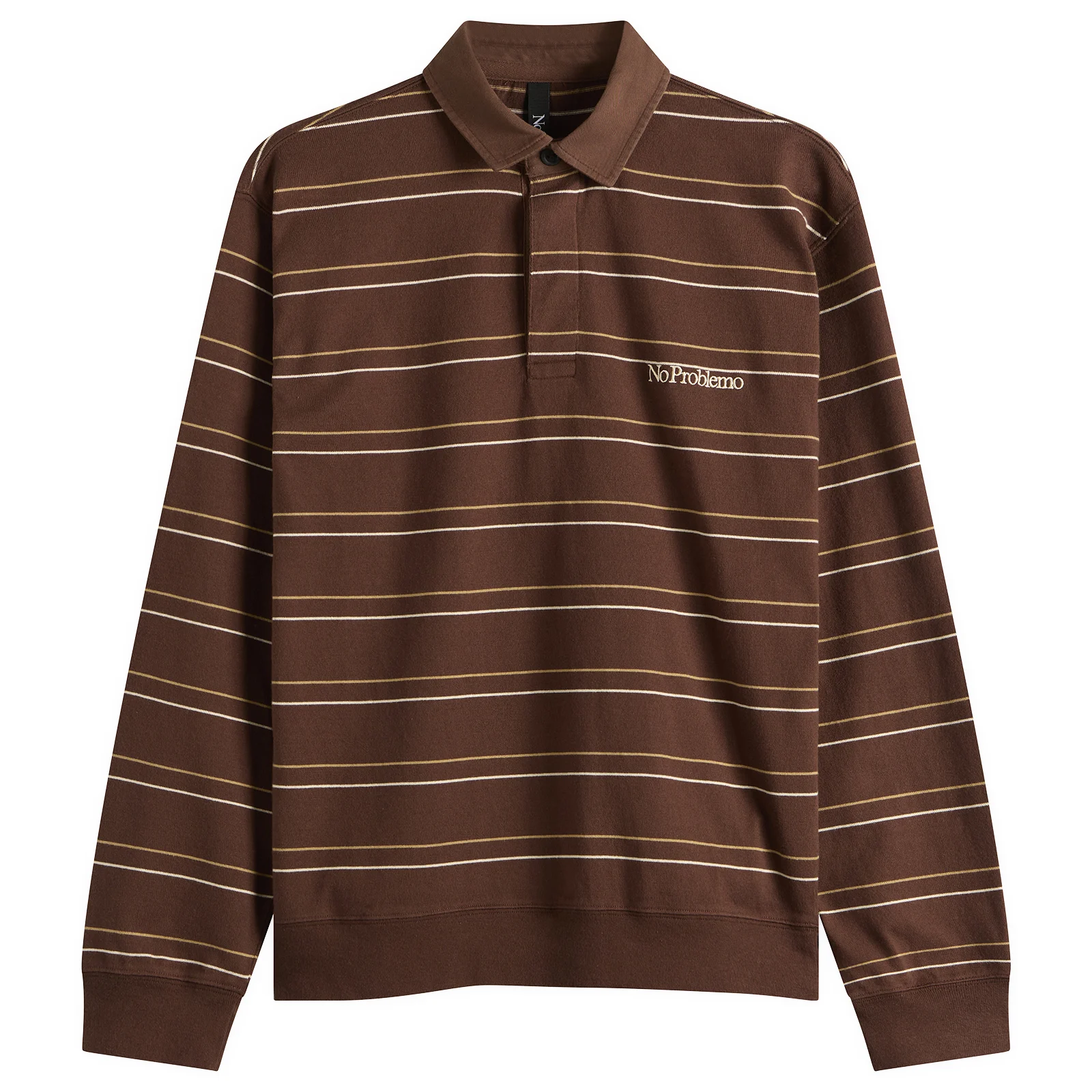 No Problemo Striped LS Rugby Shirt