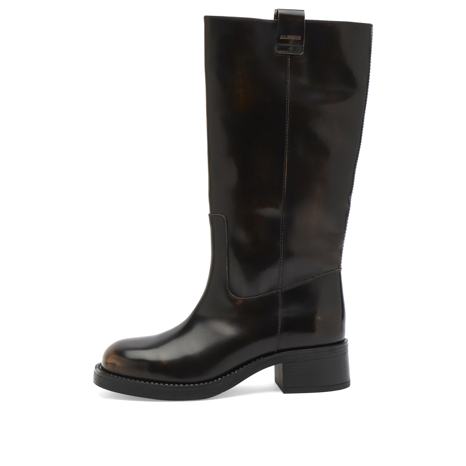 ALOHAS Sajan Vintage Effect Leather Boots