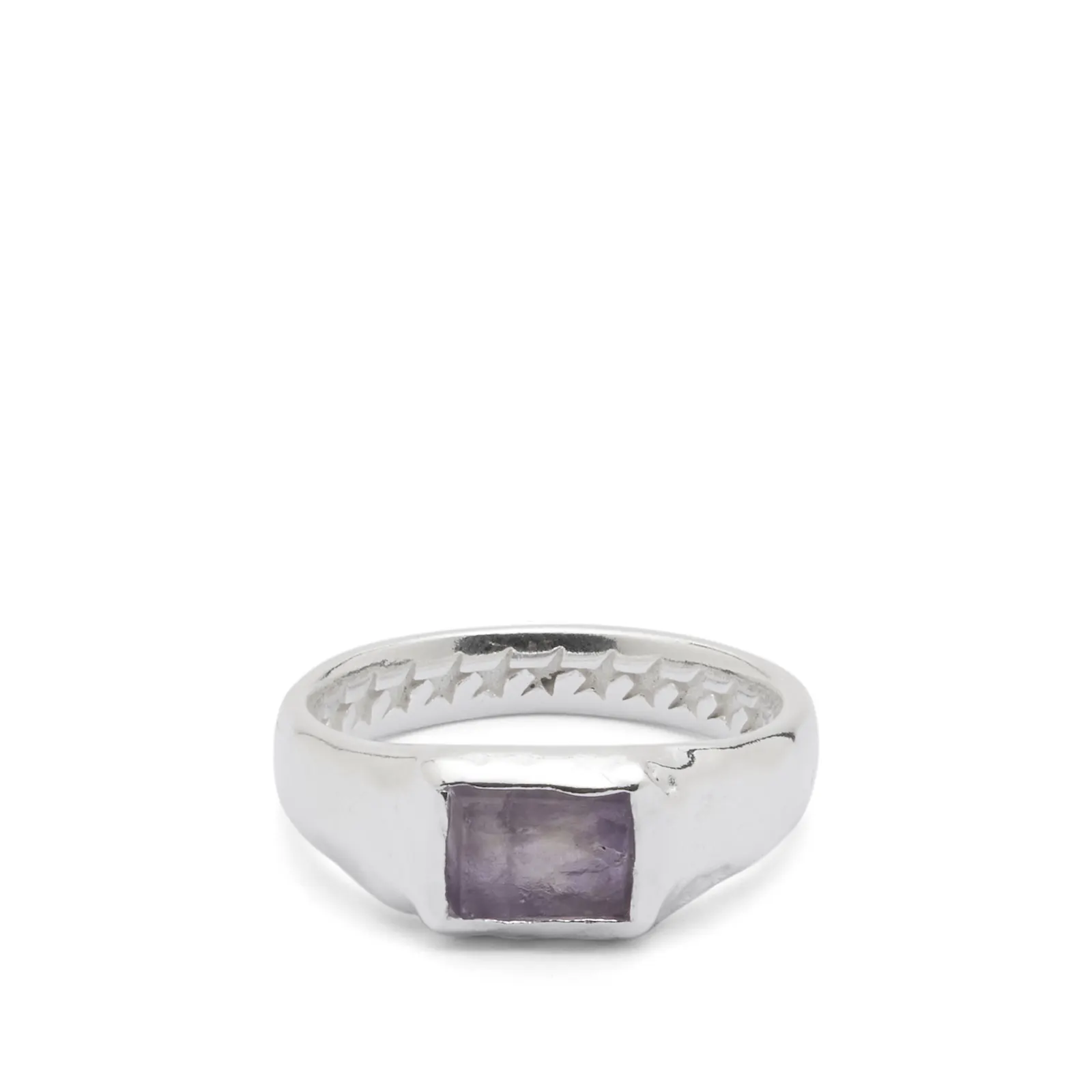 TwoJeys Rectangular Florite Stone Ring