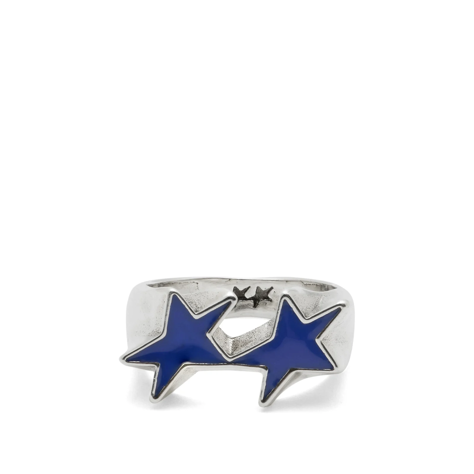 TwoJeys Icon Blue Enameled Single Ring