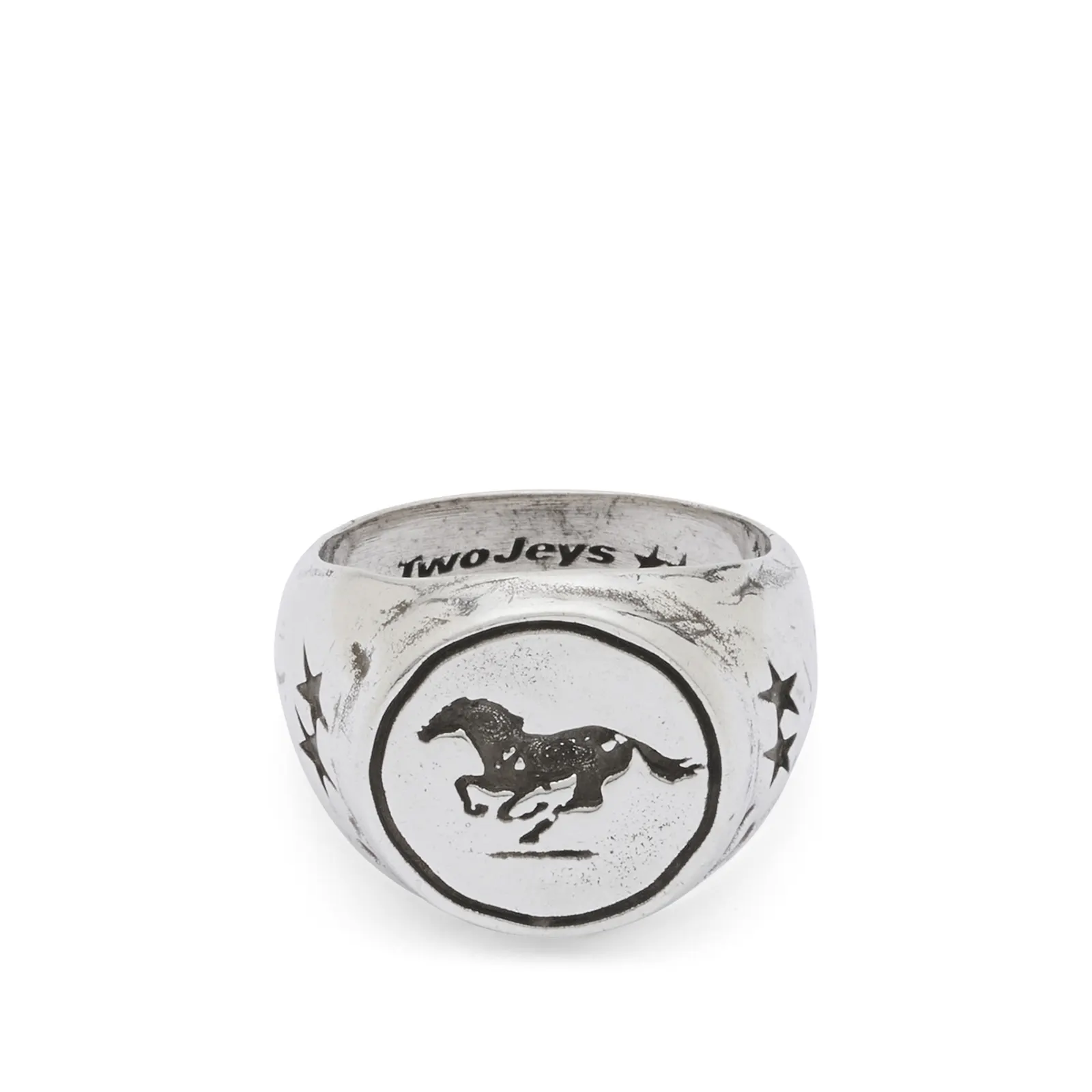 TwoJeys Galloping Signet Ring