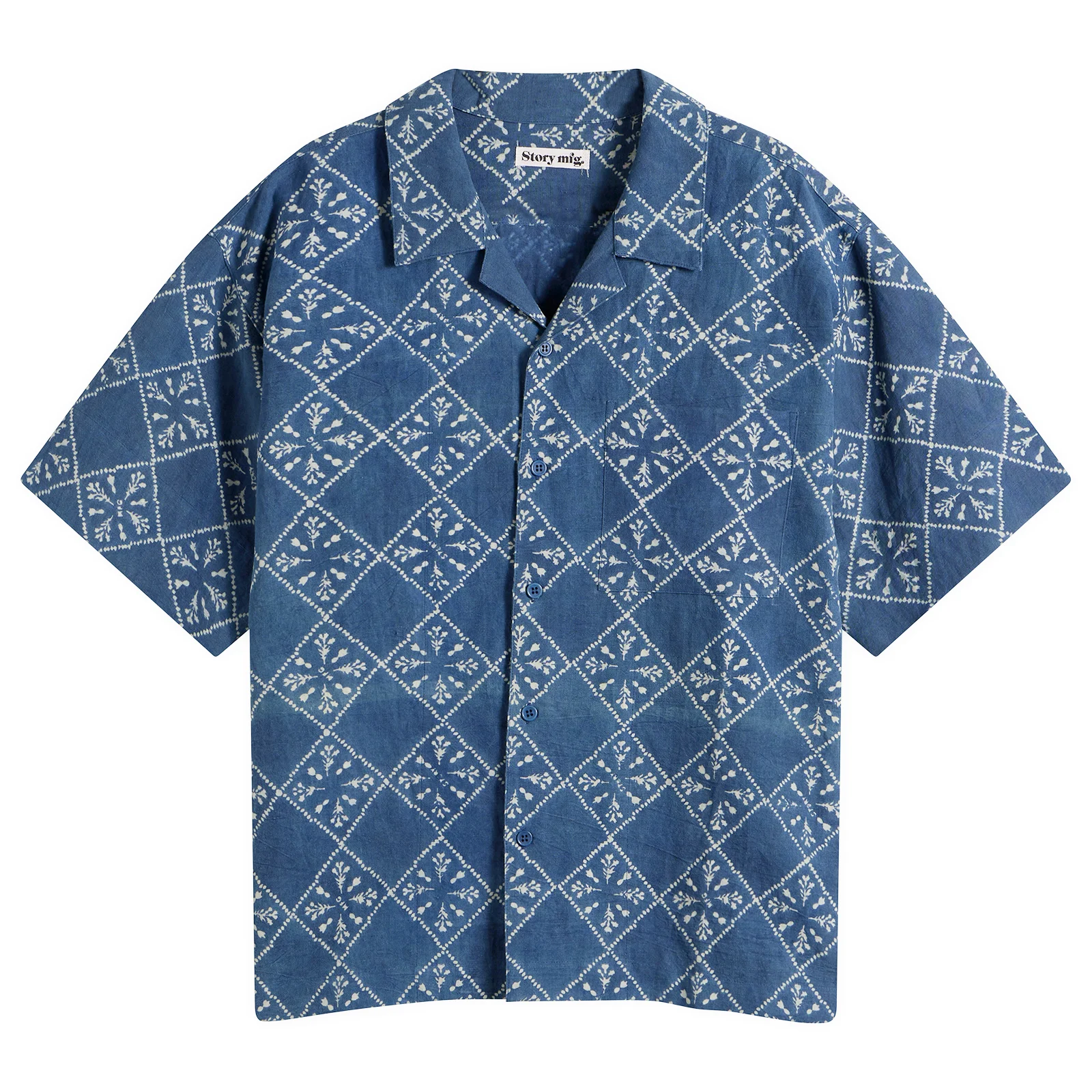 Story mfg. Hand Block Printed Greetings Shirt