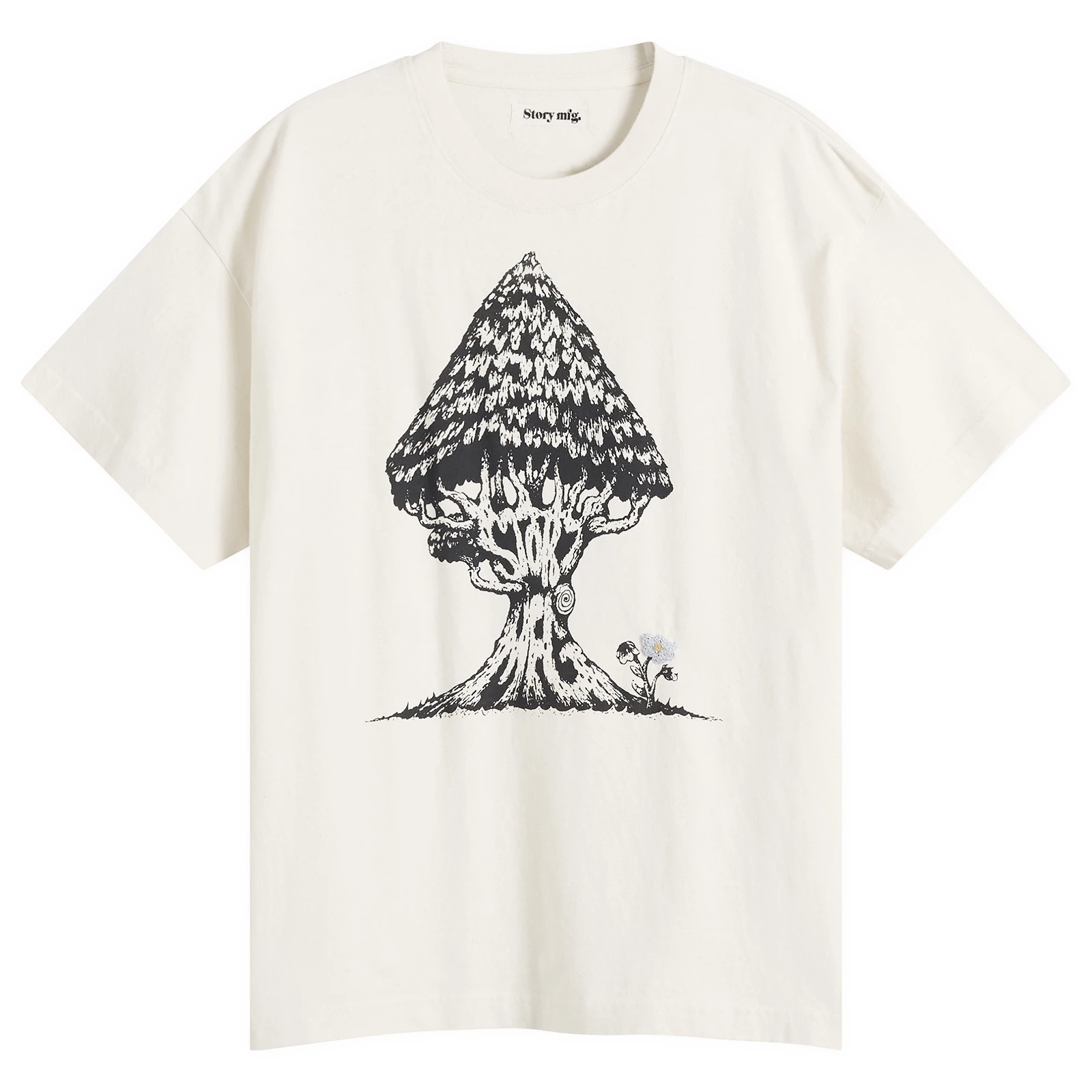 Story mfg. Hand Embroidered Grateful T-Shirt
