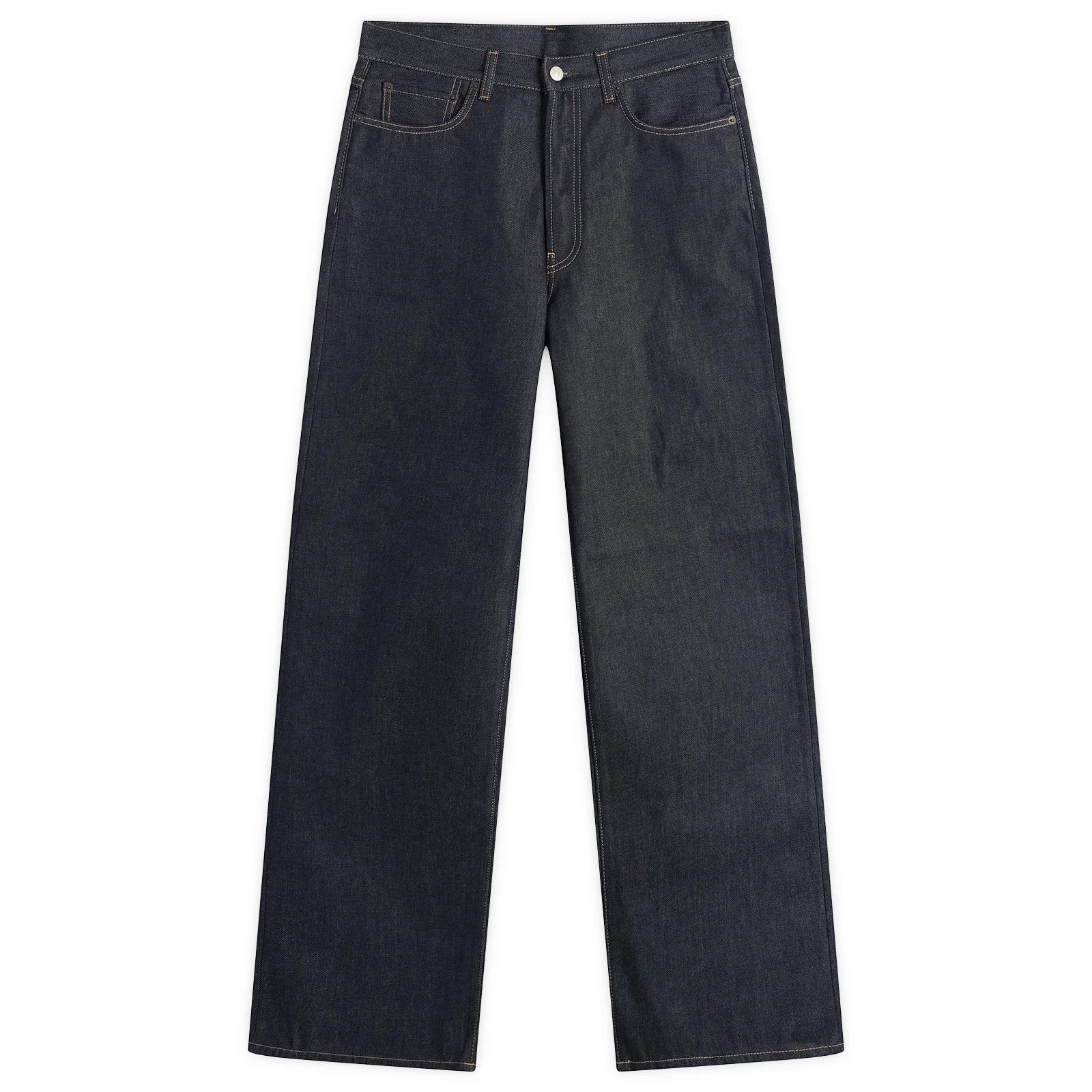 Acne Studios 1981 Raw Denim Wide Leg Jeans