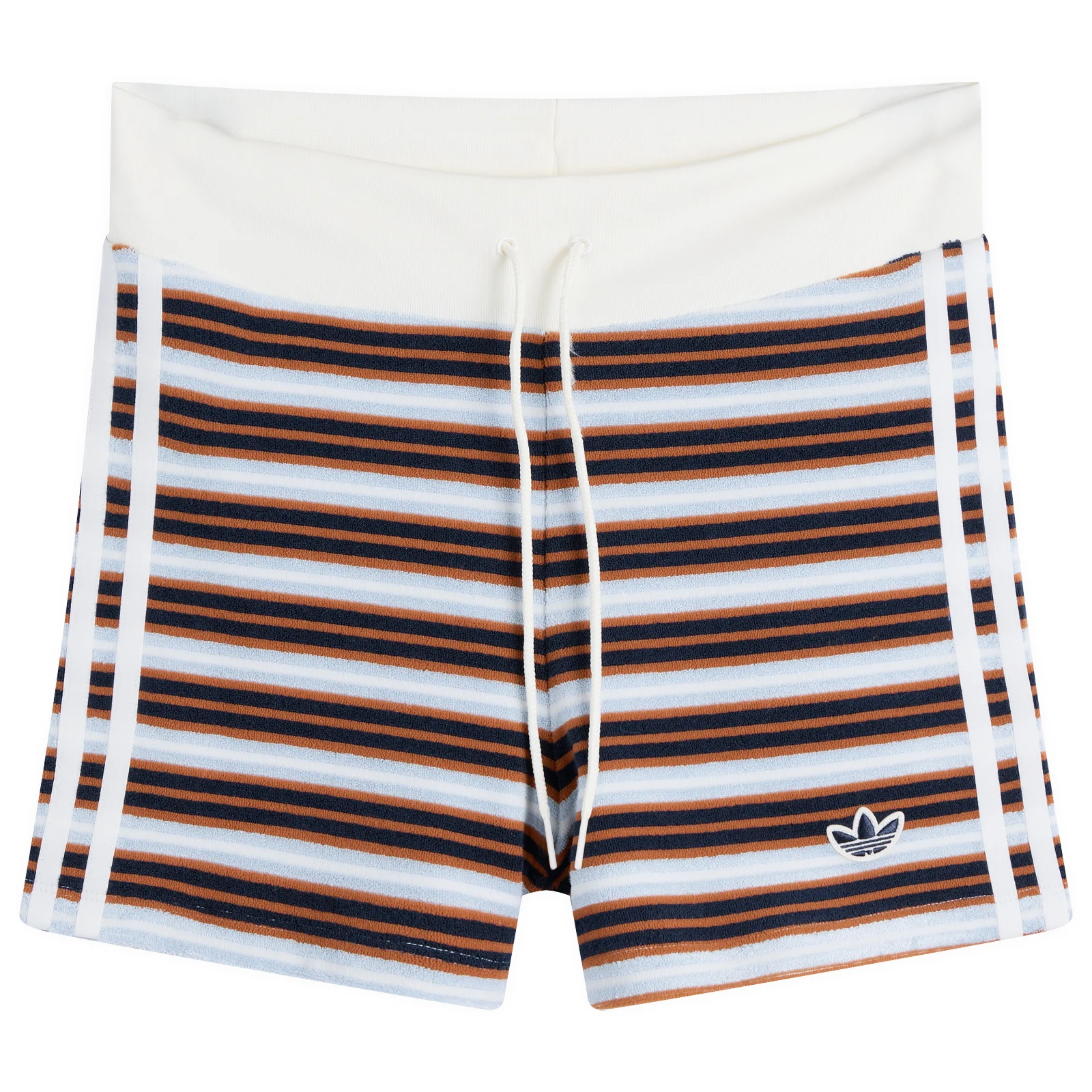 adidas Striped Terry Mini Shorts