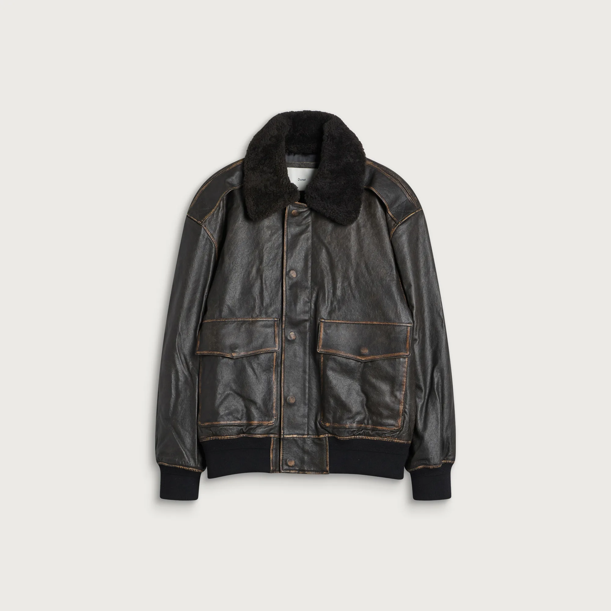 Dunst Detachable A-2 Leather Blouson