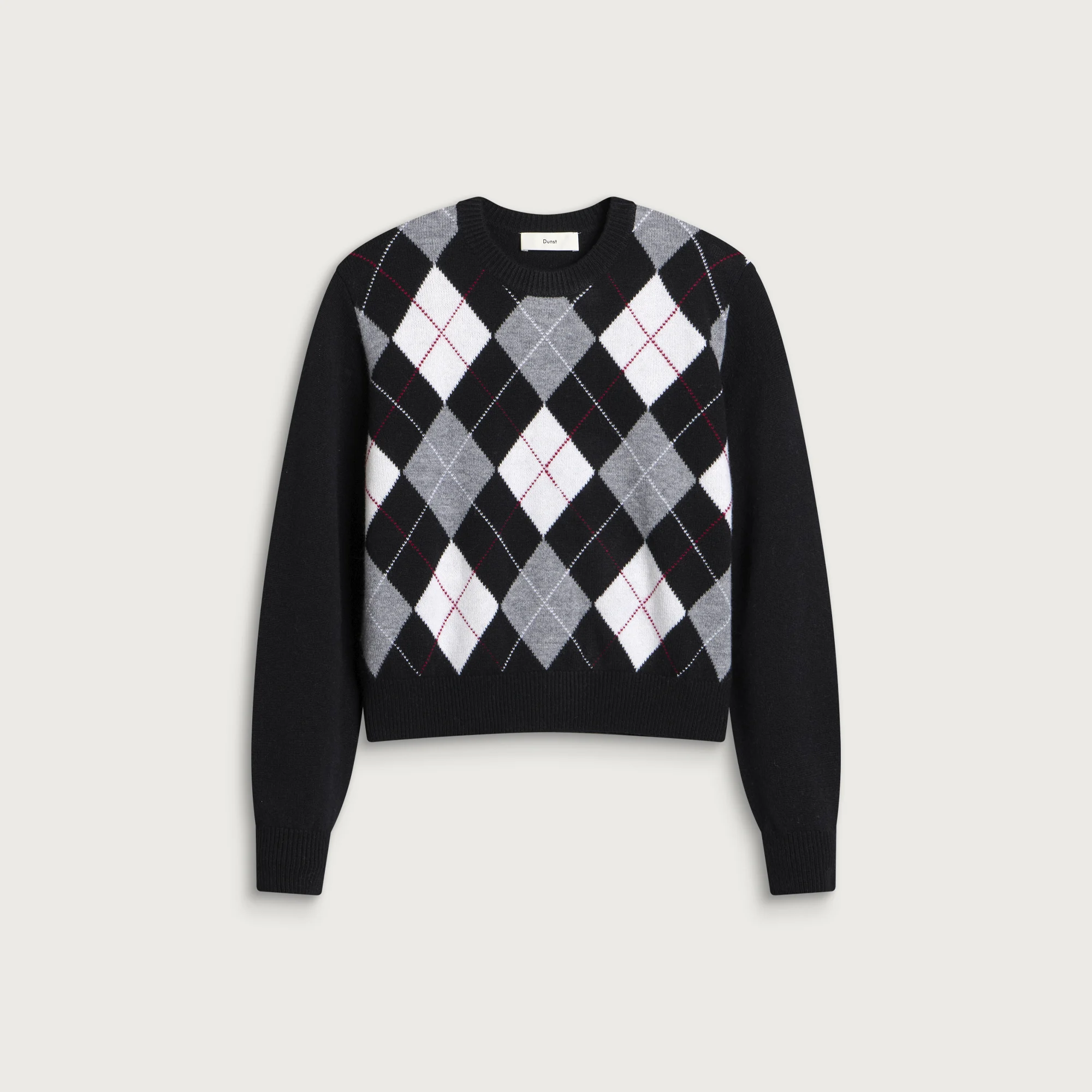 Dunst Argyle Crew Neck Sweater