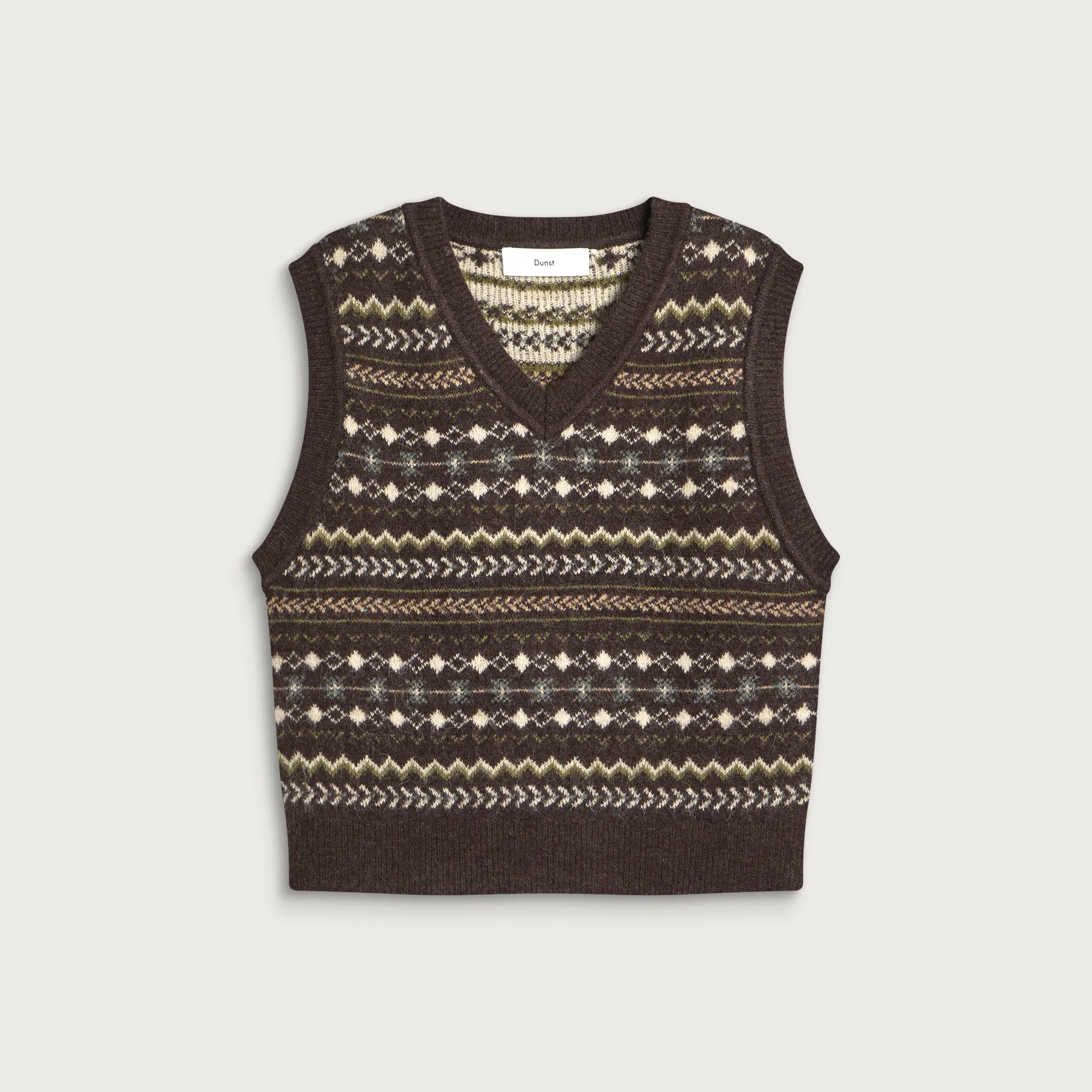 Dunst Crafted V-Neck Knit Vest