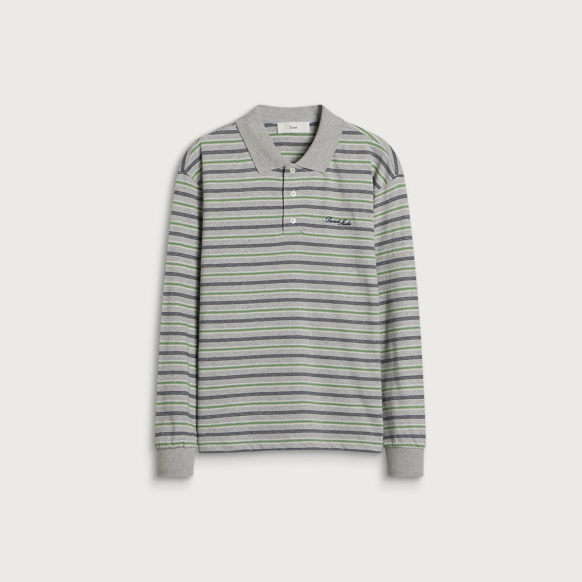 Dunst Multi Stripe Collared T-Shirt