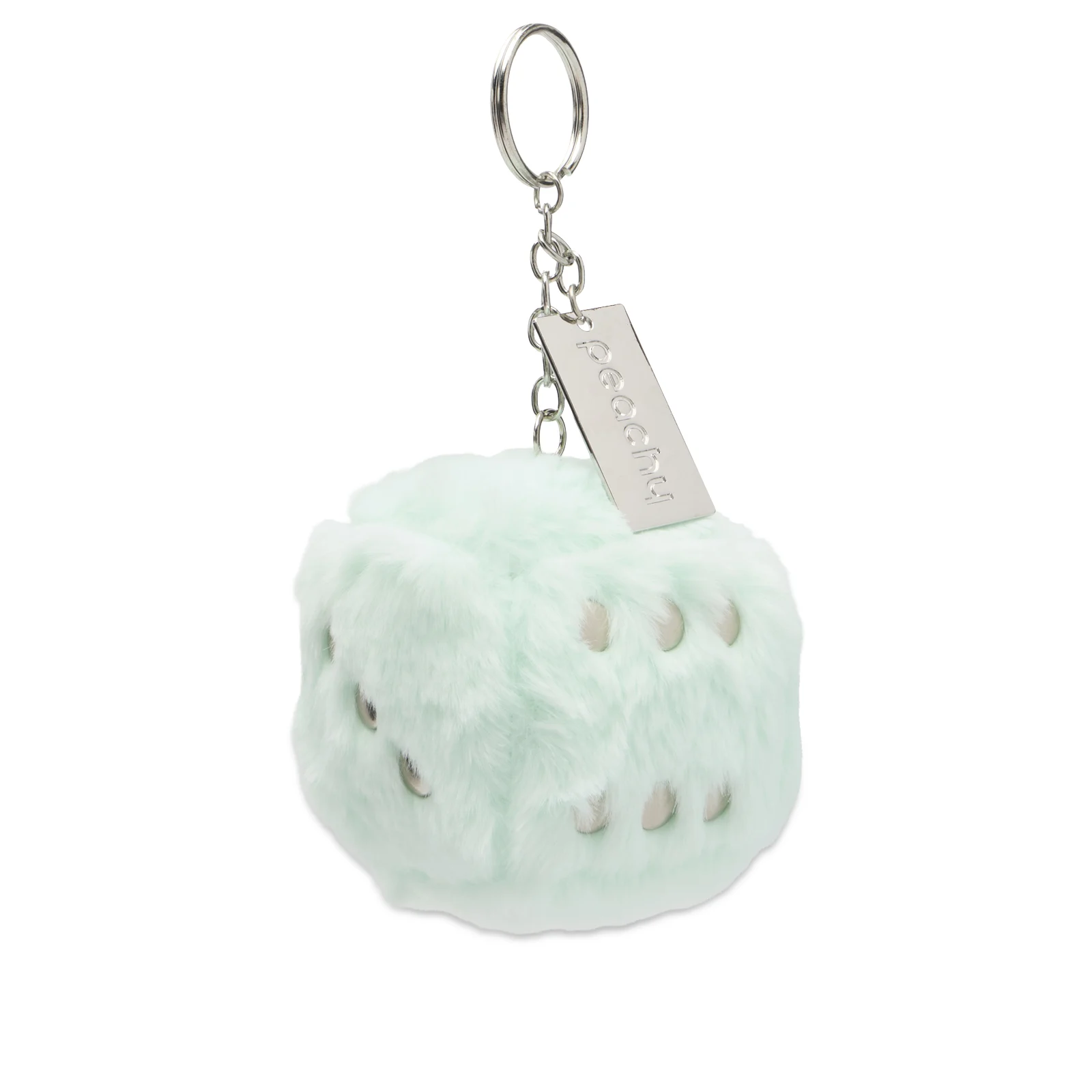 Peachy Den Fluffy Mirror Compact Keychain - END. Exclusive