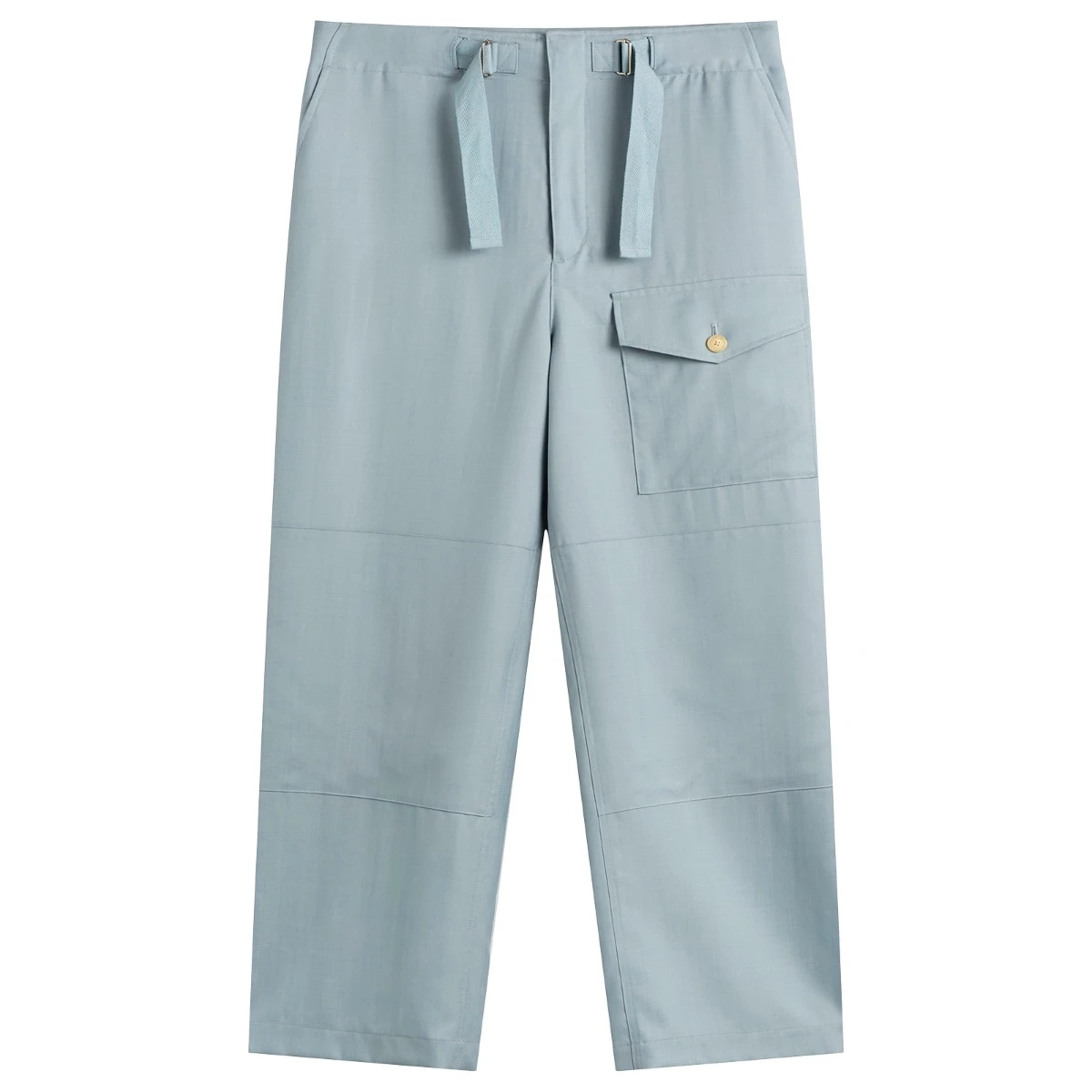 Auralee Wool Herringbone Cargo Pants