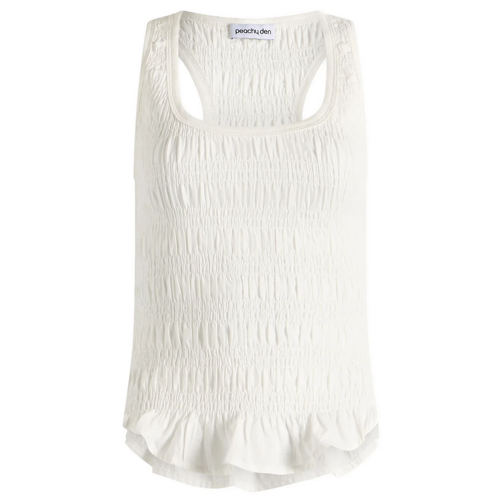 Peachy Den Deba Shirred Tank