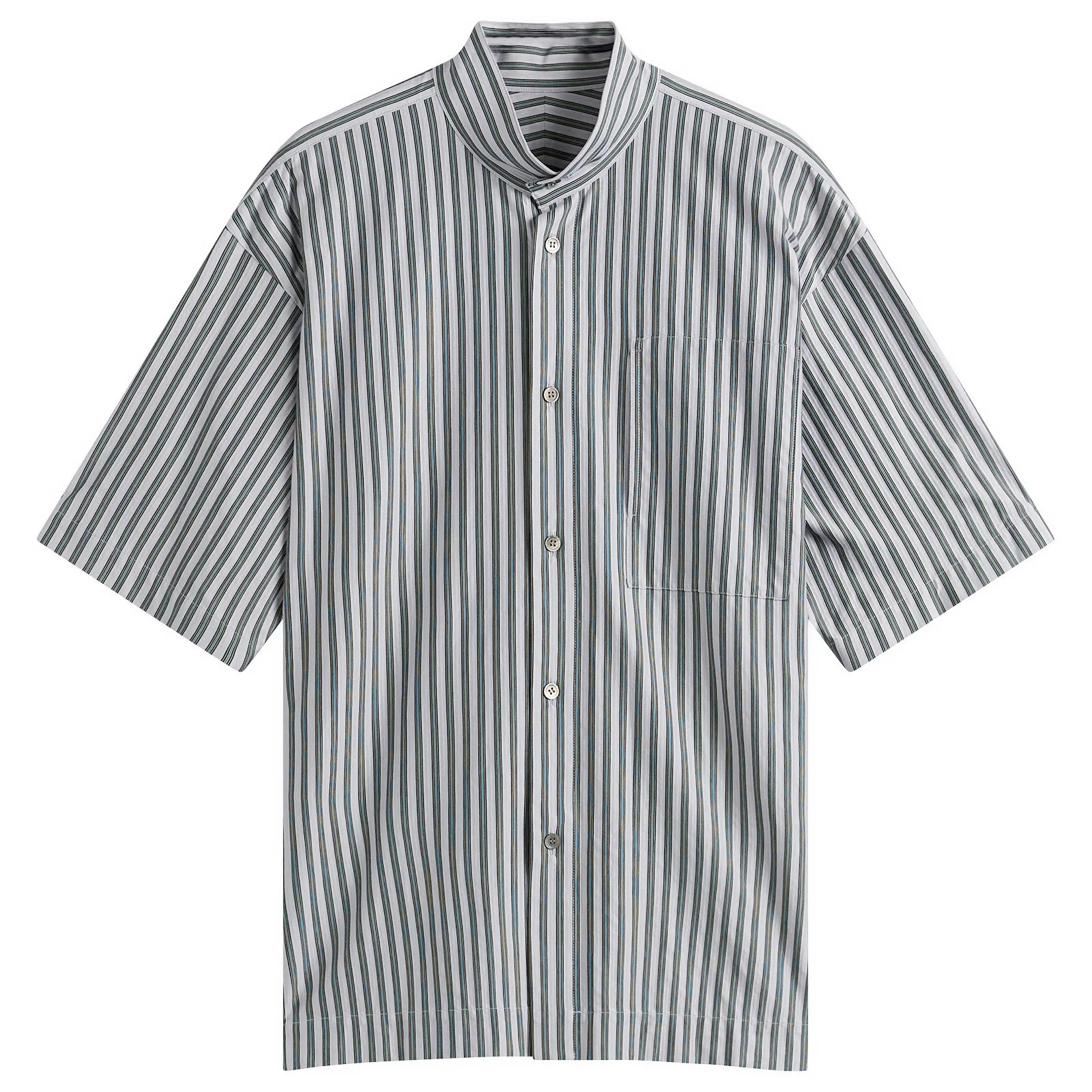Homme Plissé Issey Miyake Stripe Short Sleeve Shirt