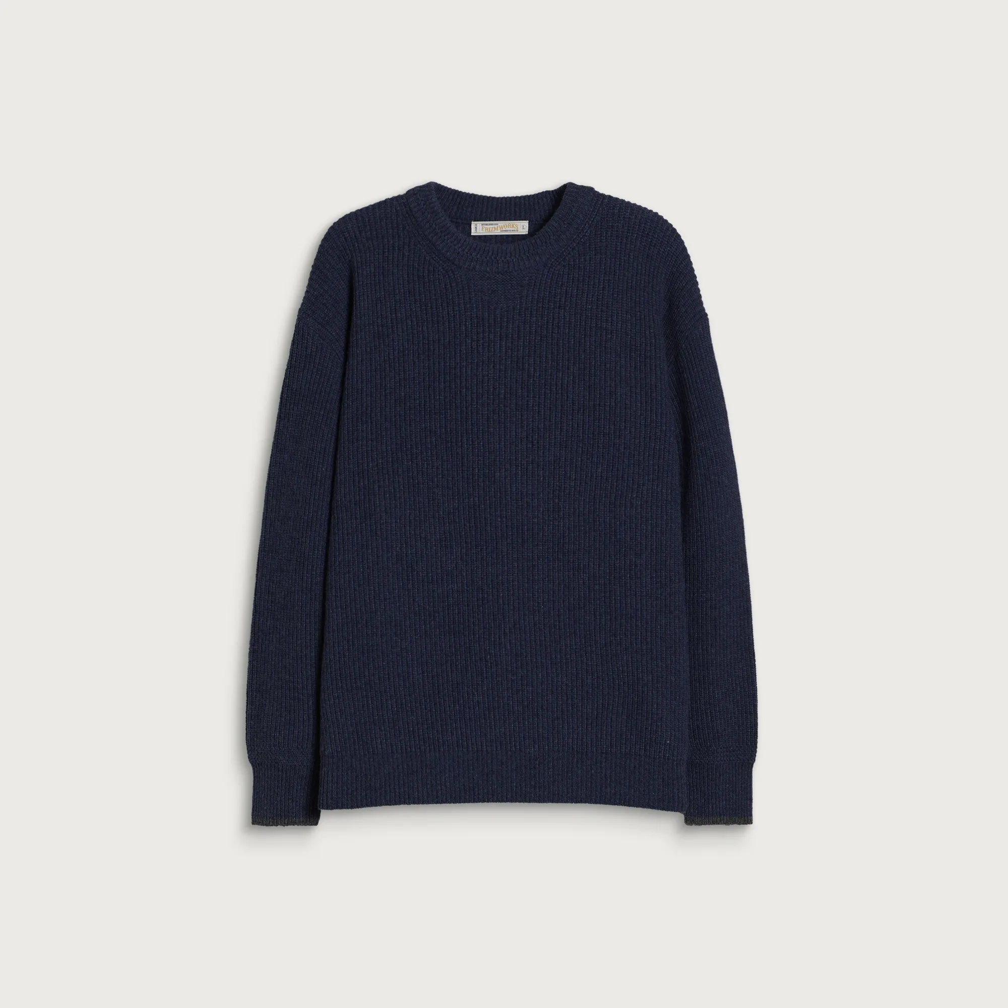 FrizmWORKS Patch Round Pullover Knit