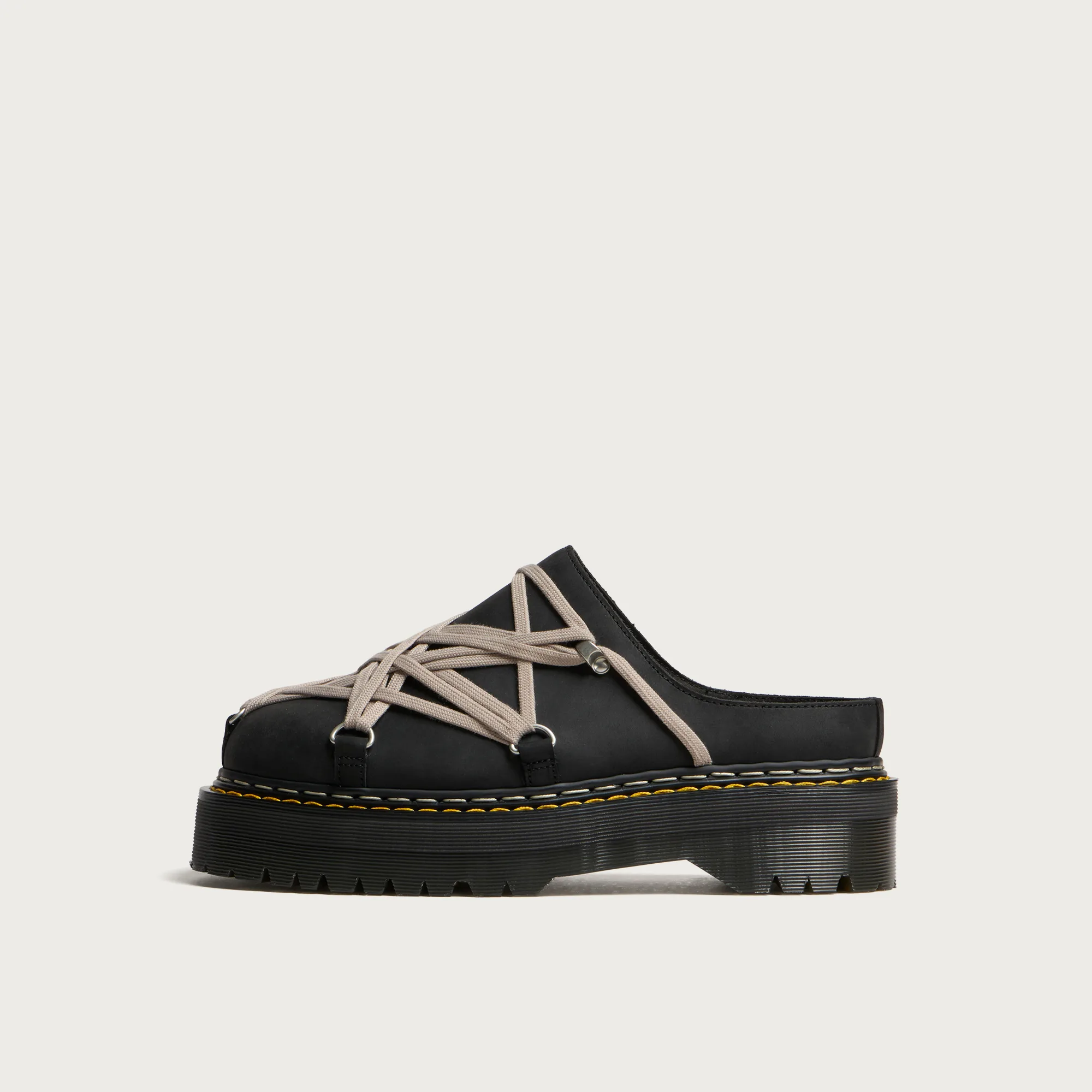 Rick Owens x Dr. Martens Quad Sole Megalace Mule