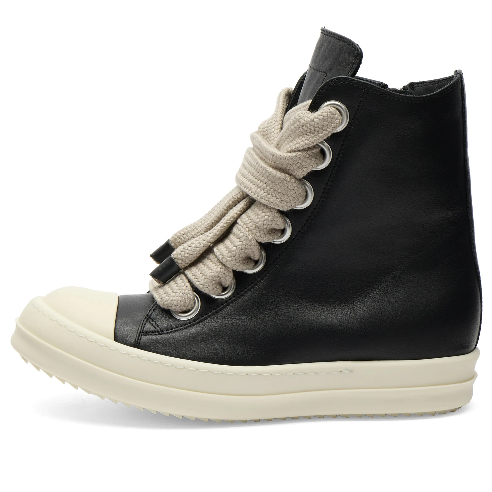 Rick Owens Jumbo Lace High Top Sneakers