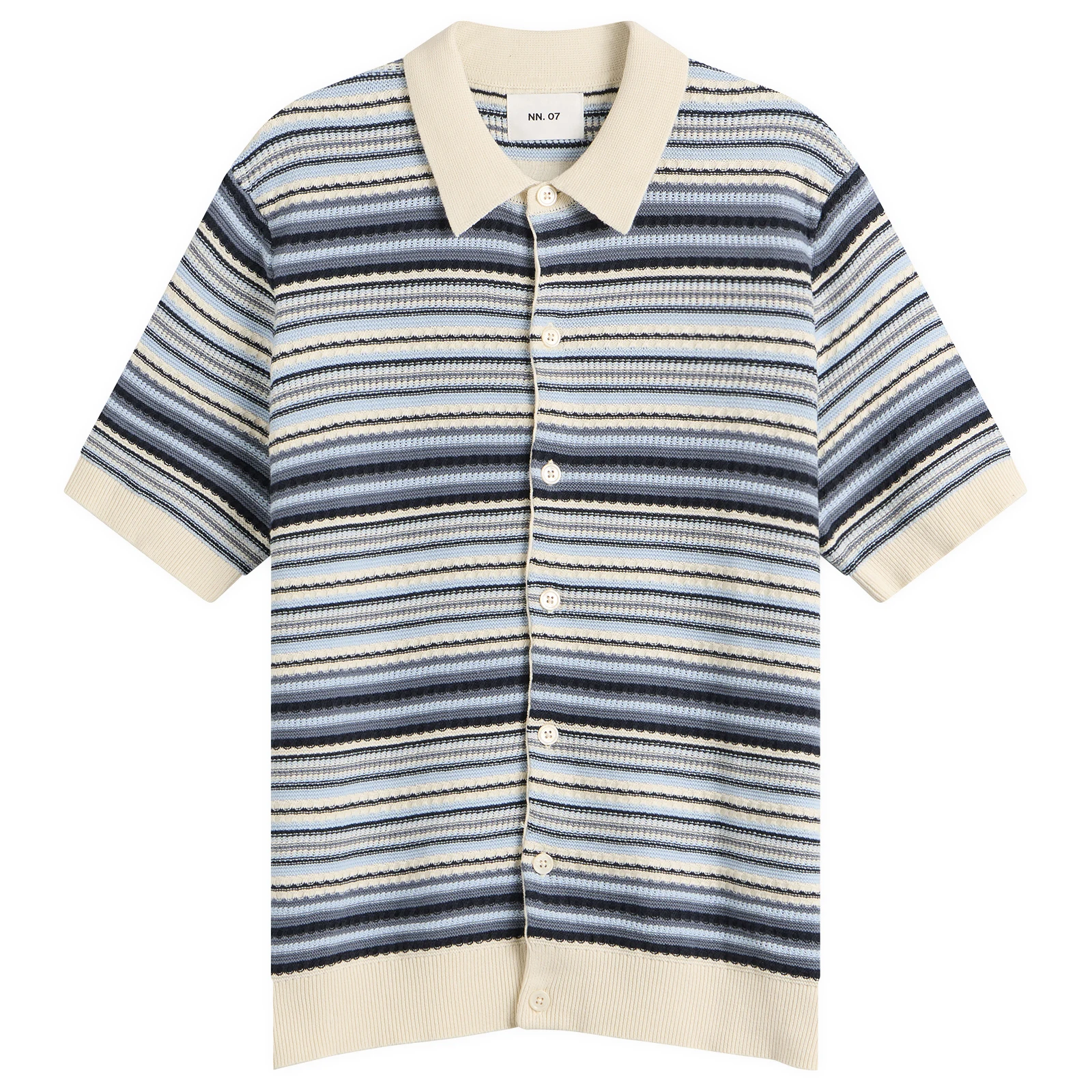 NN07 Nolan Stripe Polo Cardigan
