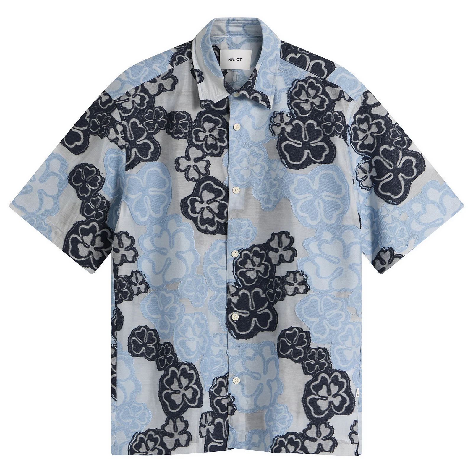 NN07 Freddy Embroidered Short Sleeve Shirt