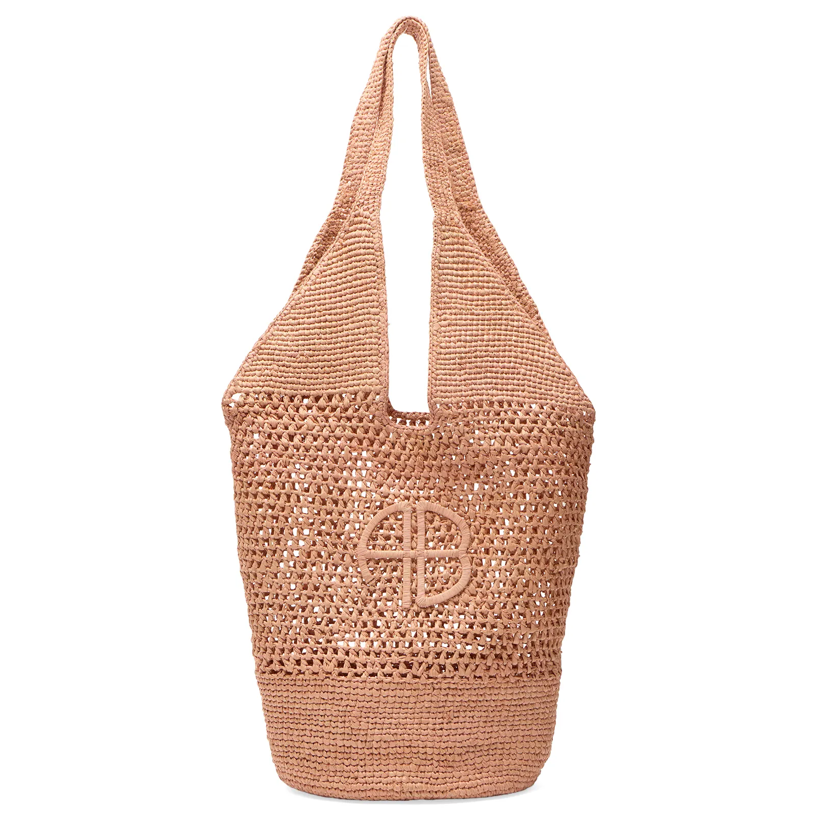 Anine Bing Leah Logo Hobo Bag