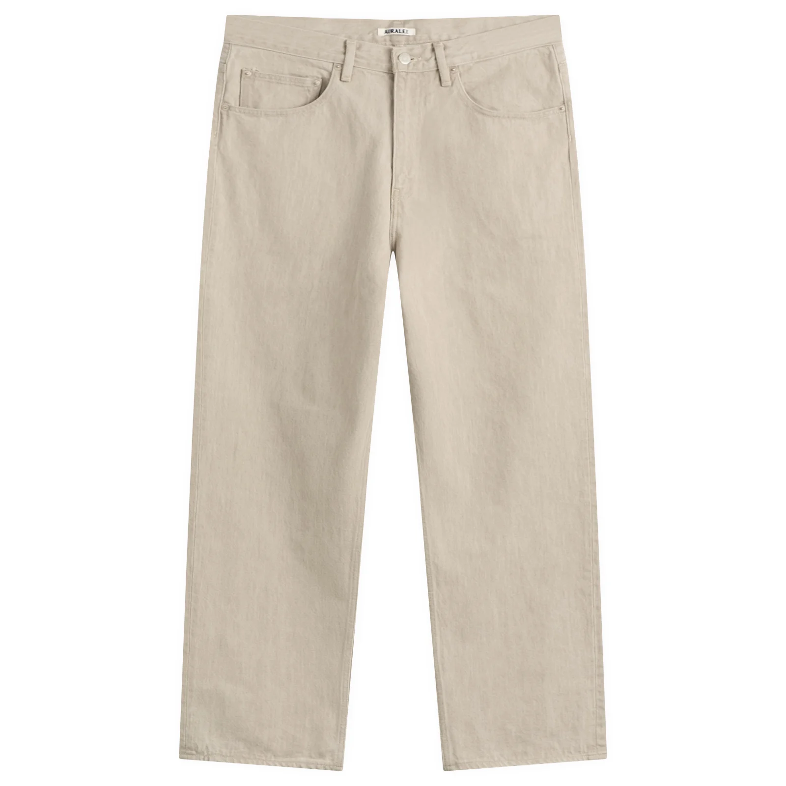 Auralee Faded Hard Twist Denim Wide Pants