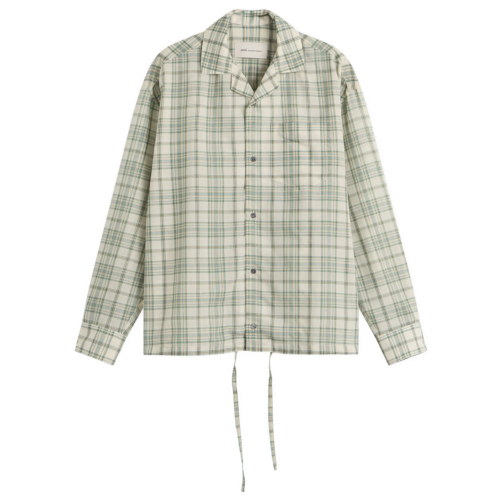 AMI Paris Check Veil Boxy Shirt