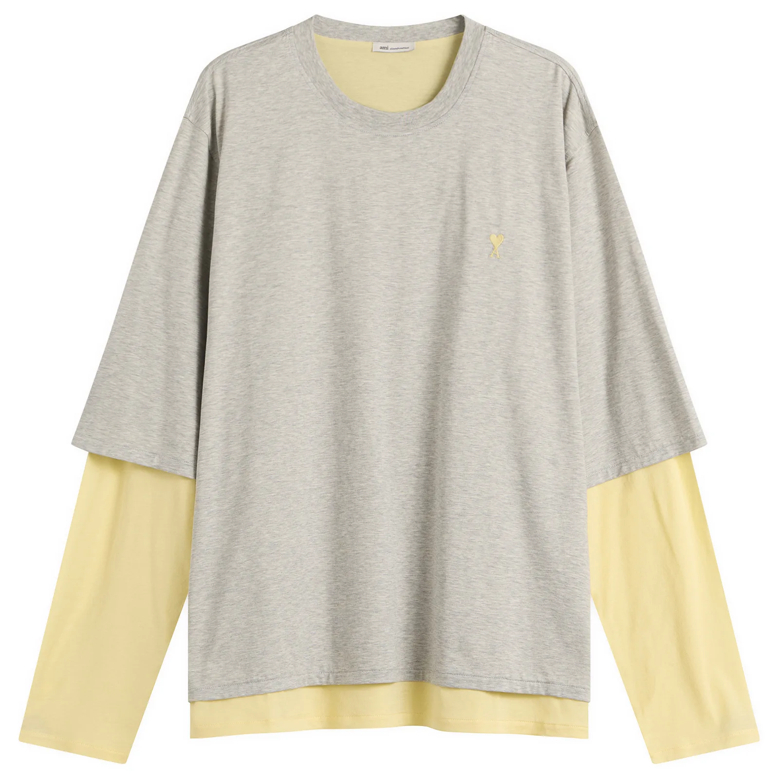AMI Paris Mercerised Jersey ADC Double Layer T-Shirt
