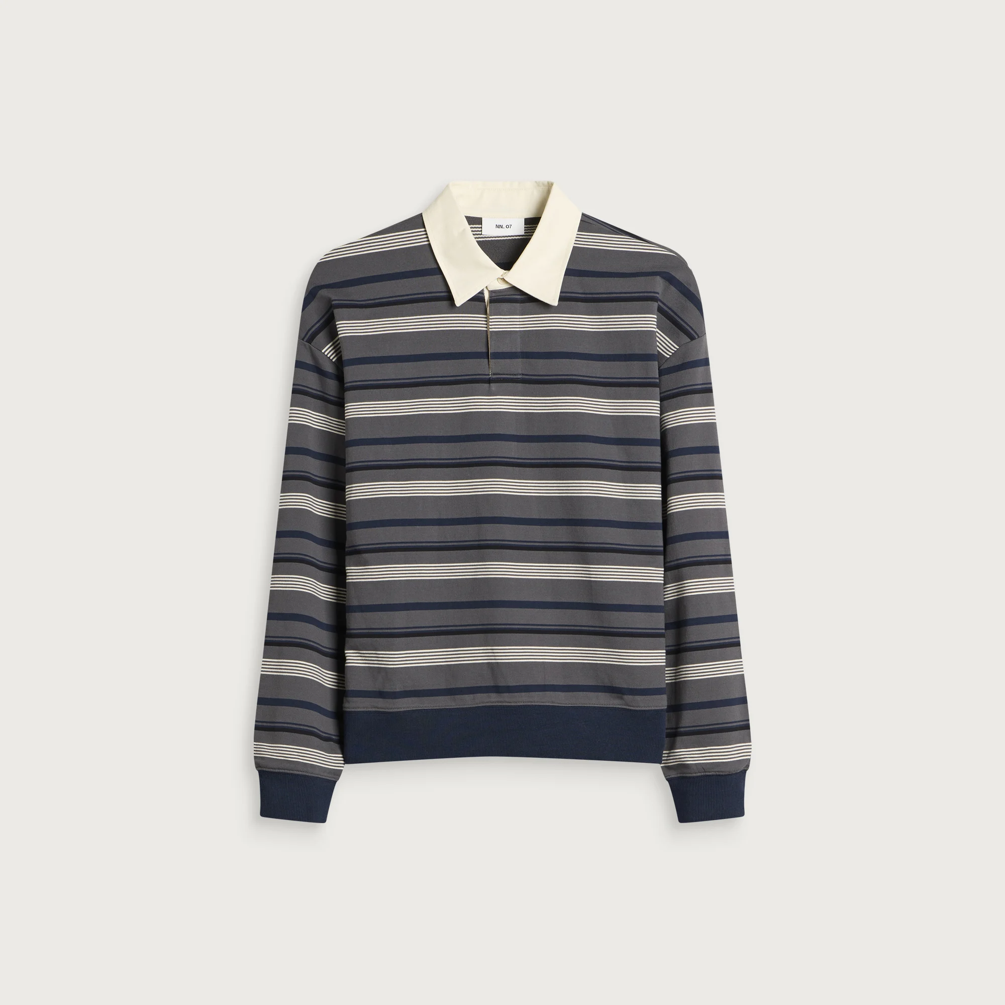 NN07 David Stripe Rugby Shirt