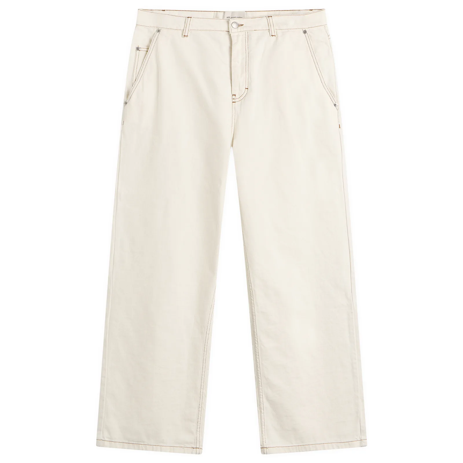 AMI Paris Light Denim Wide Fit Jeans