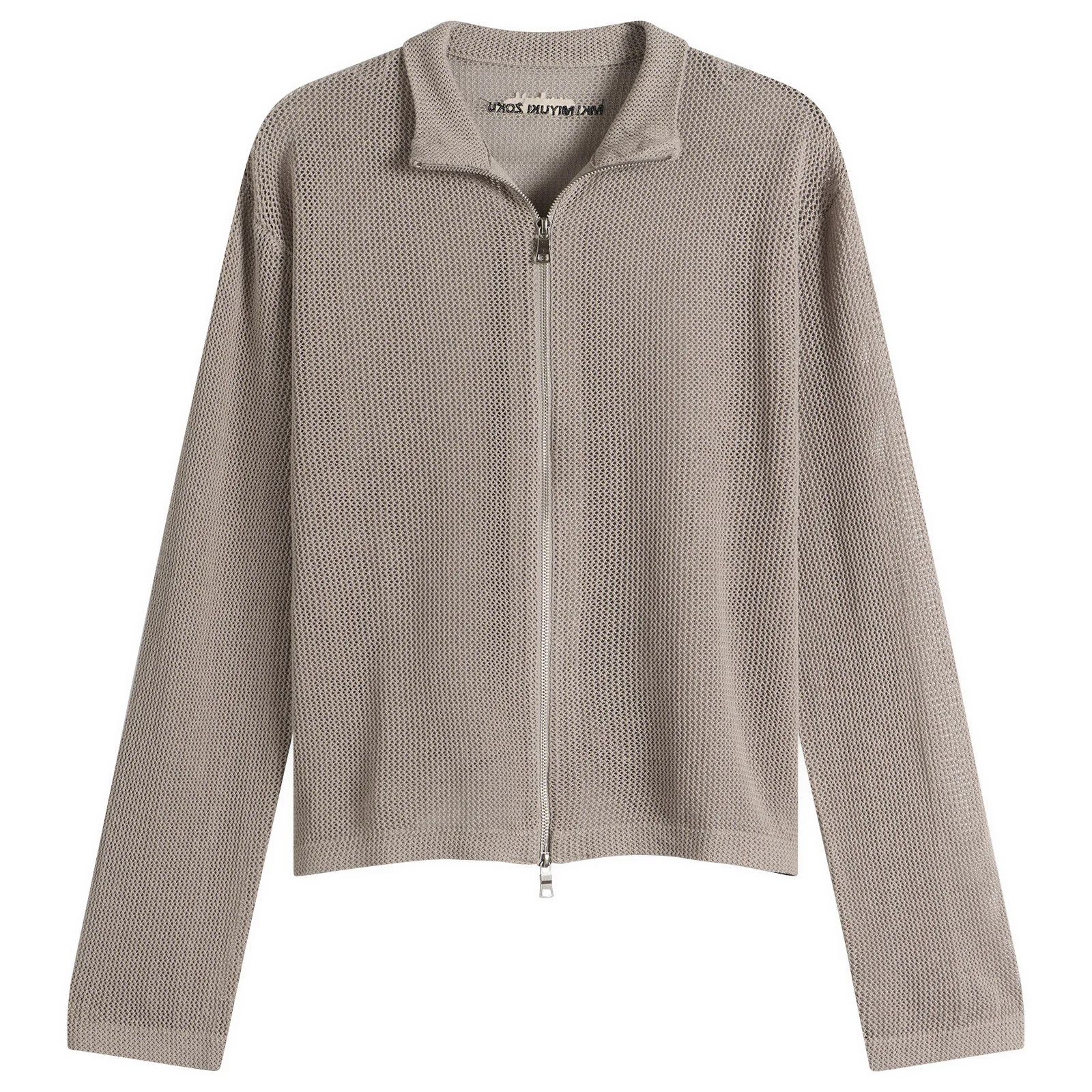 MKI Linen Loose Knit Track Jacket