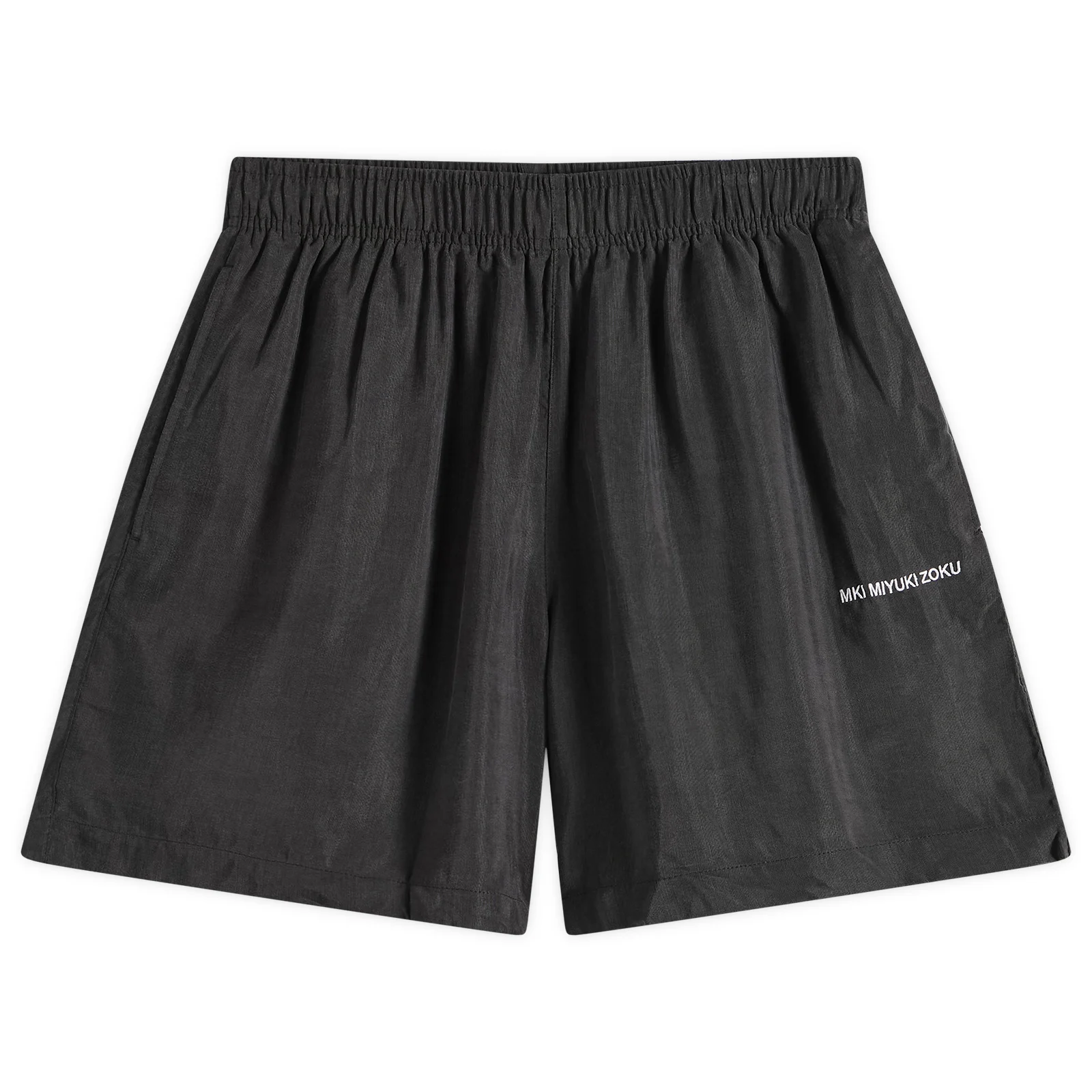 MKI Ribbed Cupro Wide Leg Shorts