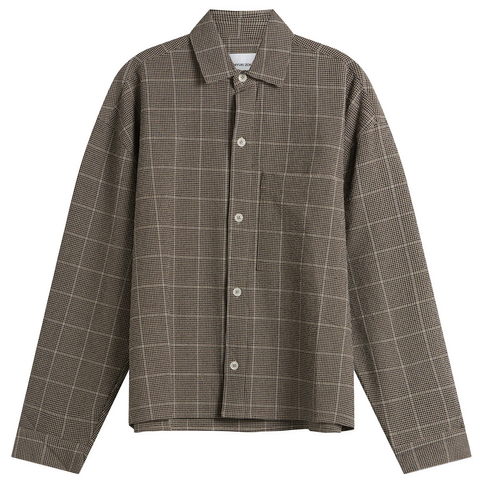 MKI Seersucker Check Box Dress Shirt