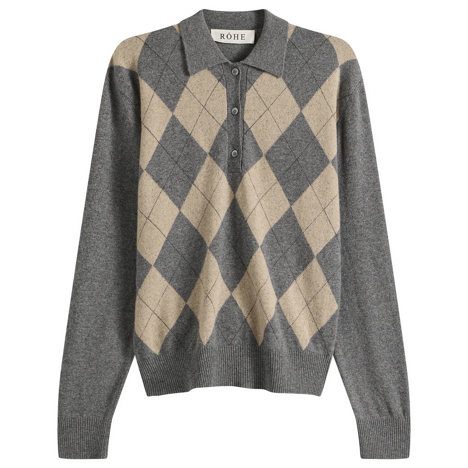 Róhe Argyle Mouliné Polo