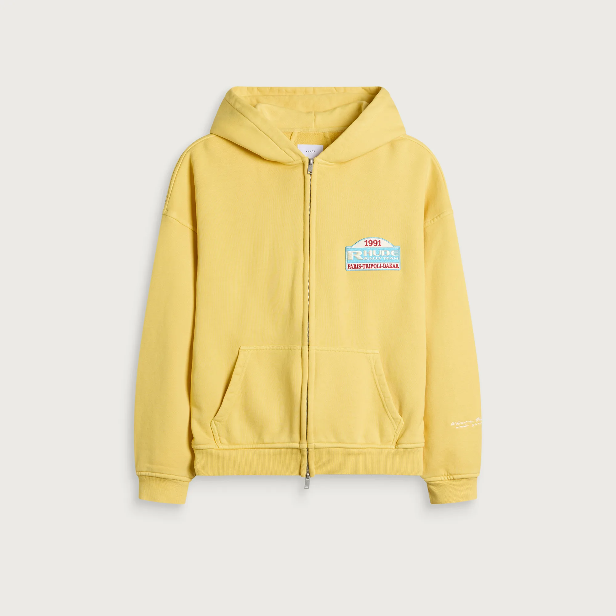 Rhude Tripoli Rally Team Zip-Up Hoodie