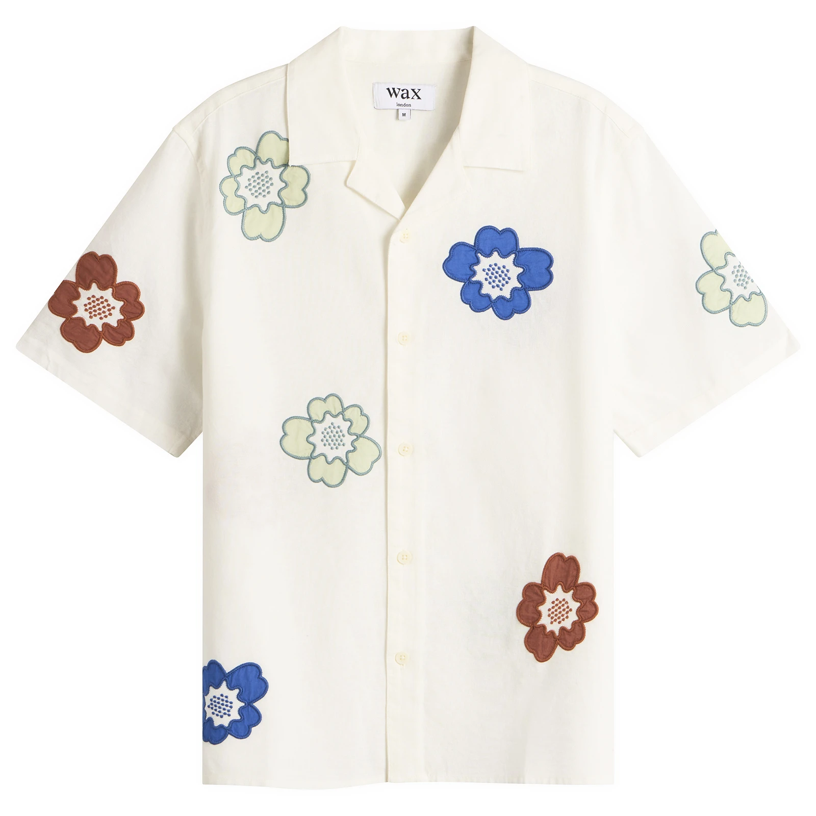 Wax London Didcot Applique Floral Vacation Shirt