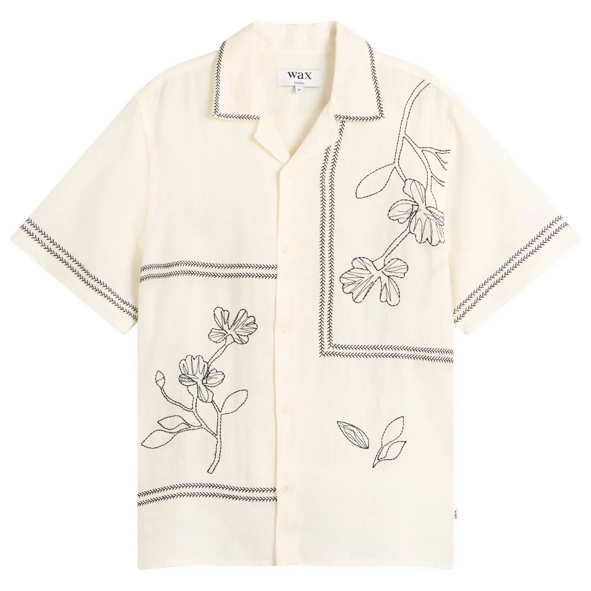 Wax London Didcot Grid Flowers Vacation Shirt